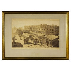 Paire de lithographies d'époque du Grand Tour italien