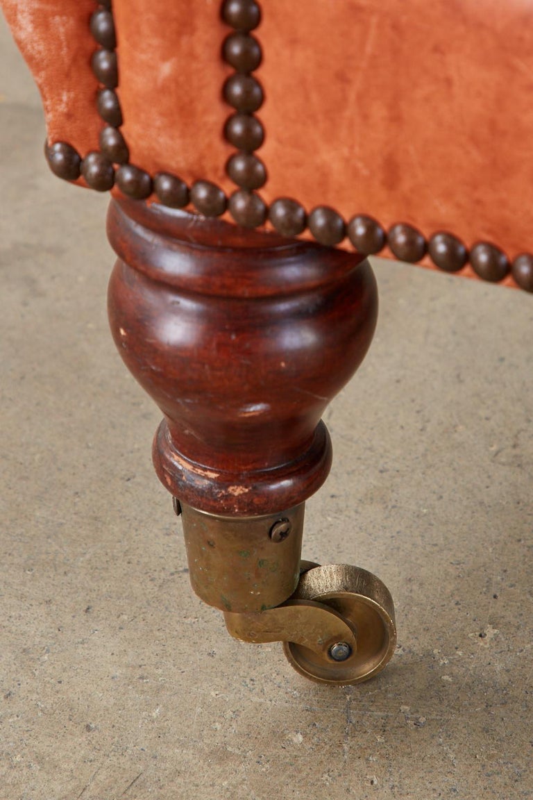 Pair of A. Rudin Art Deco Leather Lounge Chairs at 1stDibs