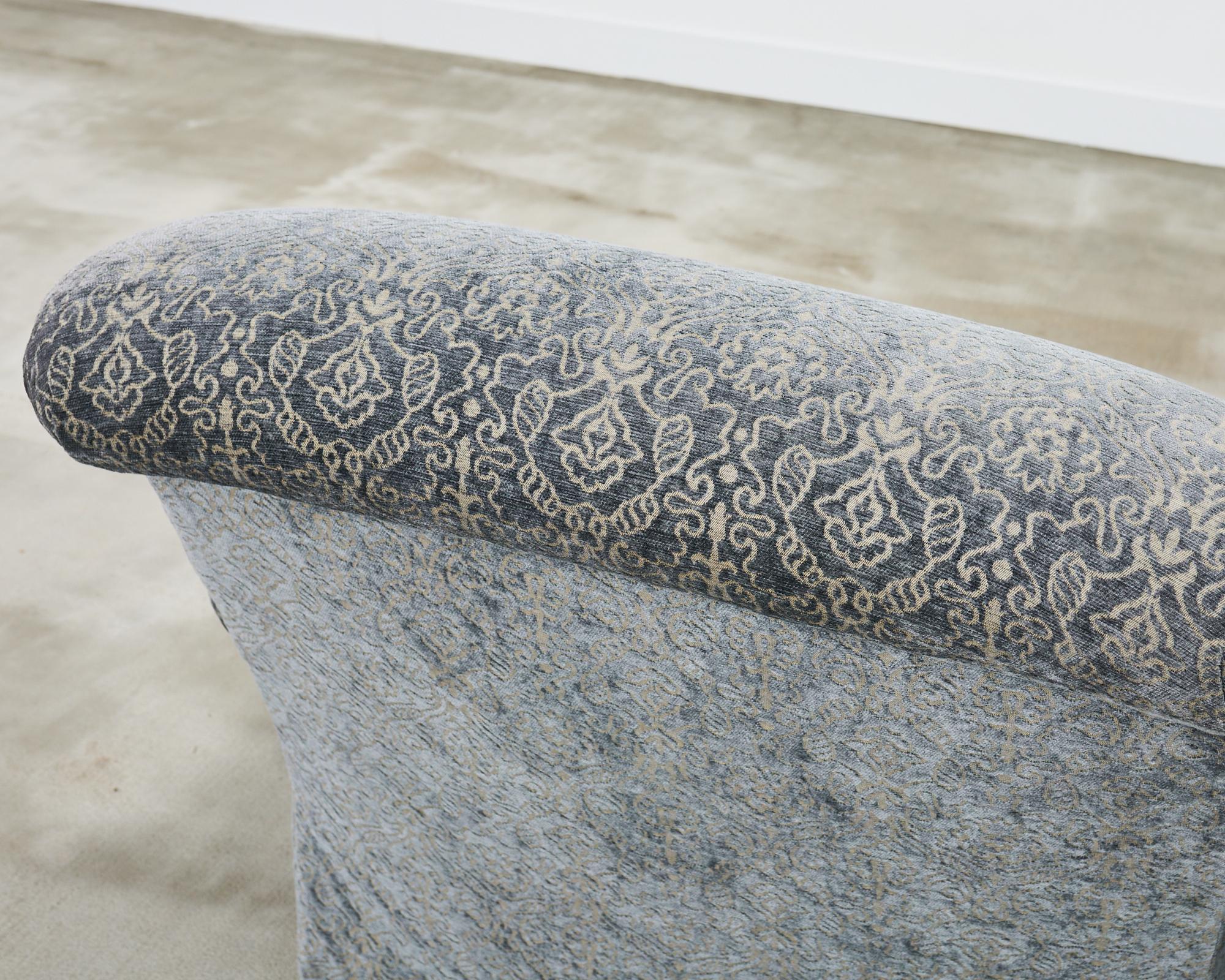 Pair of A. Rudin Attributed Upholstered Lounge Chairs 3