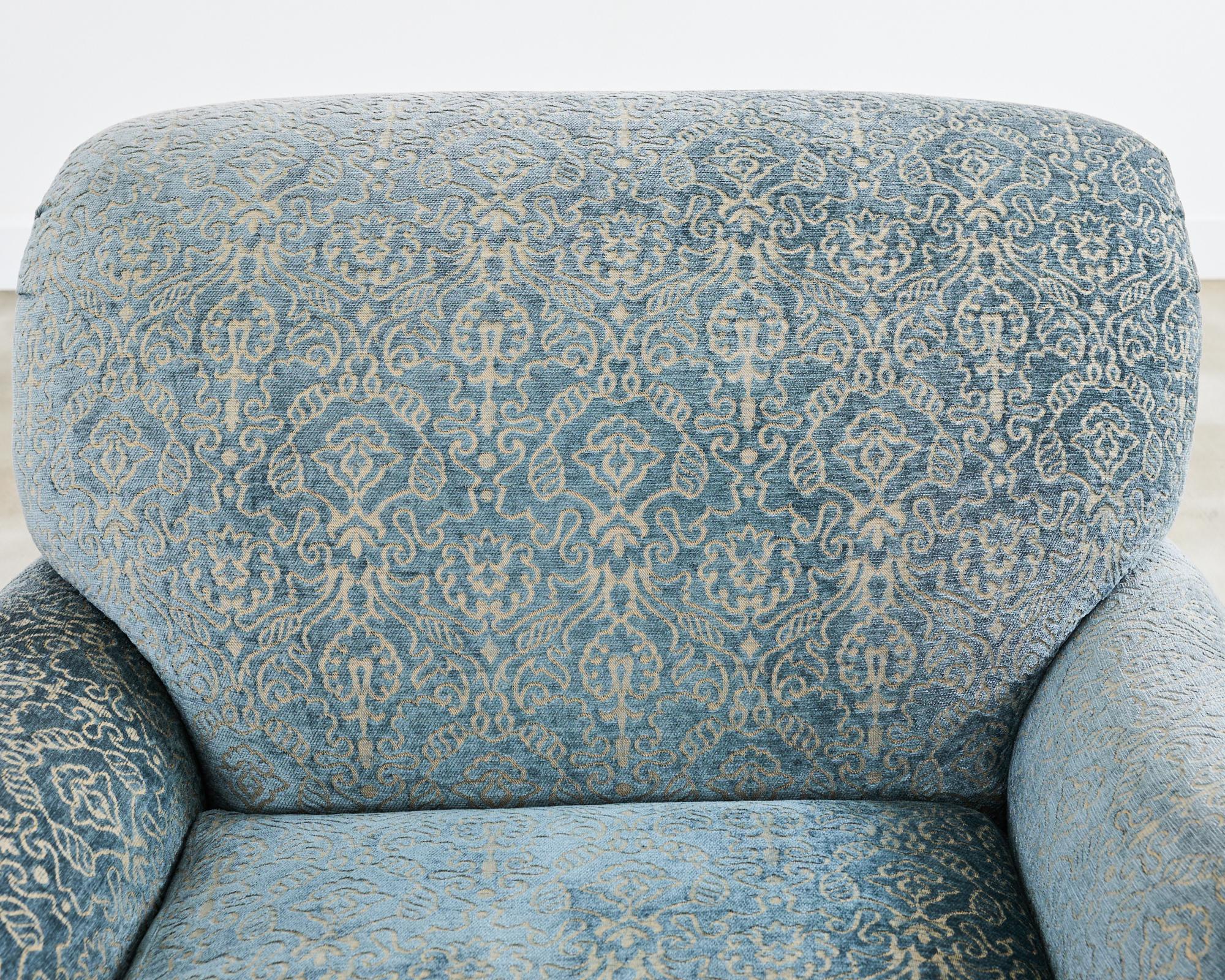 Pair of A. Rudin Attributed Upholstered Lounge Chairs 9
