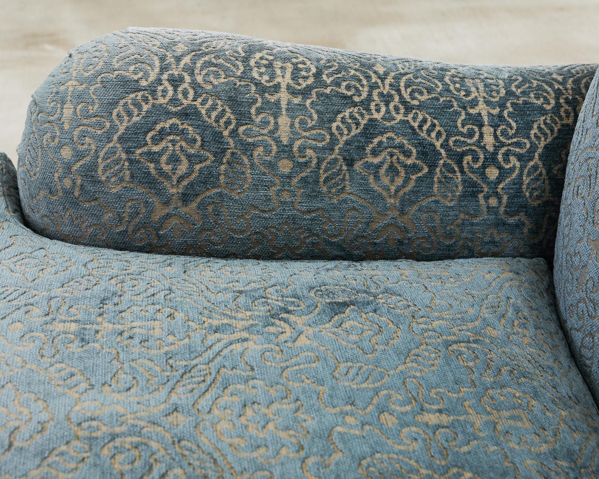 Pair of A. Rudin Attributed Upholstered Lounge Chairs 1
