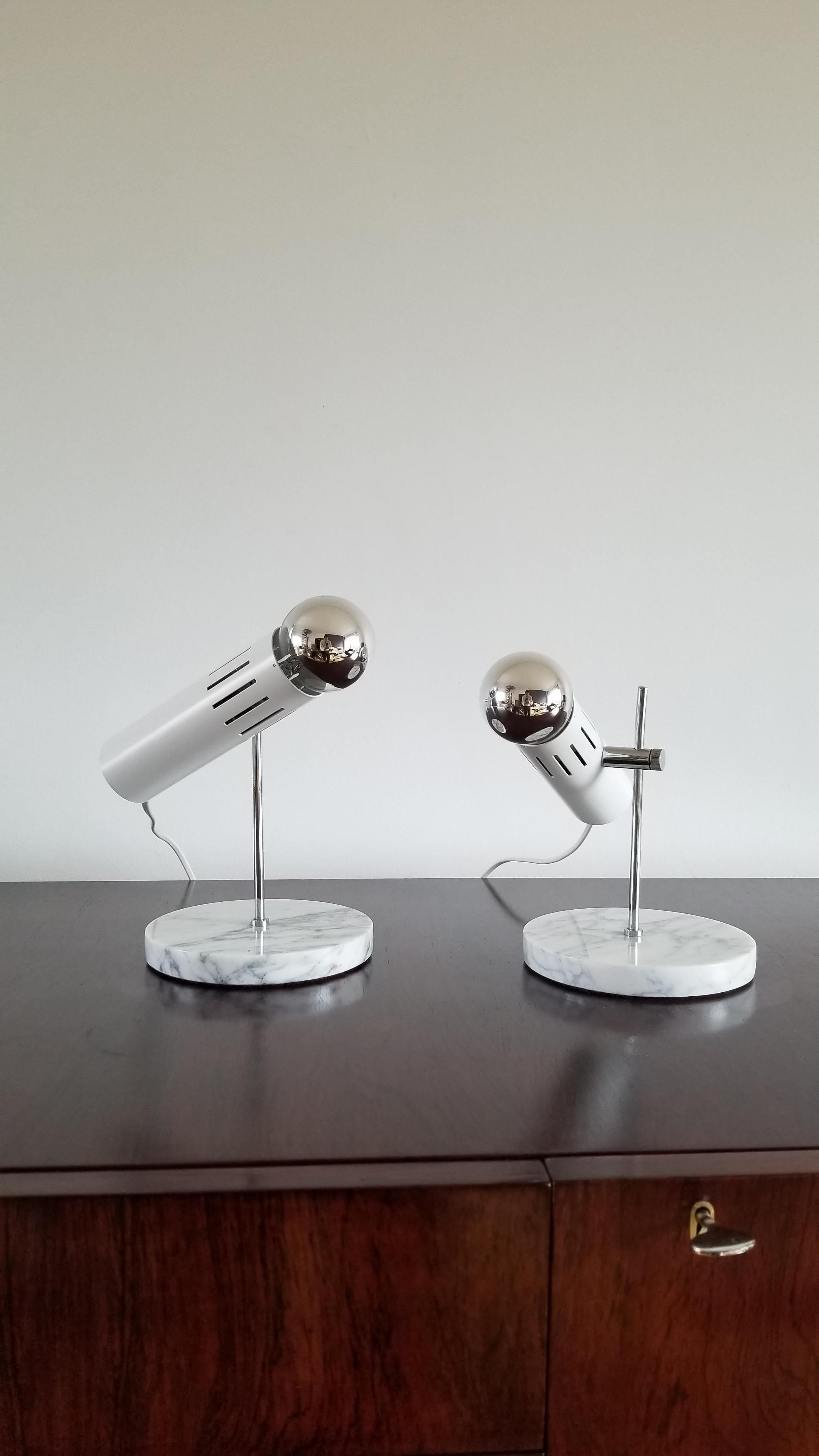 Pair of A4 Table Lamps by Alain Richard, France, 1960s For Sale 3