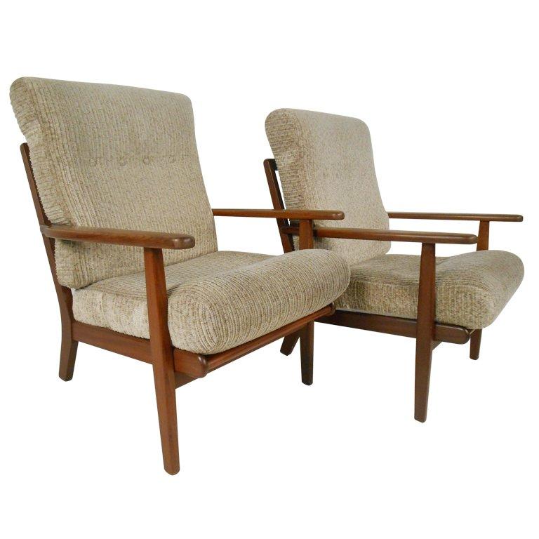 Pair of Aage Pedersen Lounge Chairs for GETAMA