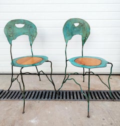 Pair of Abstract Art Chairs Attributed to Bohuslav Horak, Czechoslovakia, 1980s