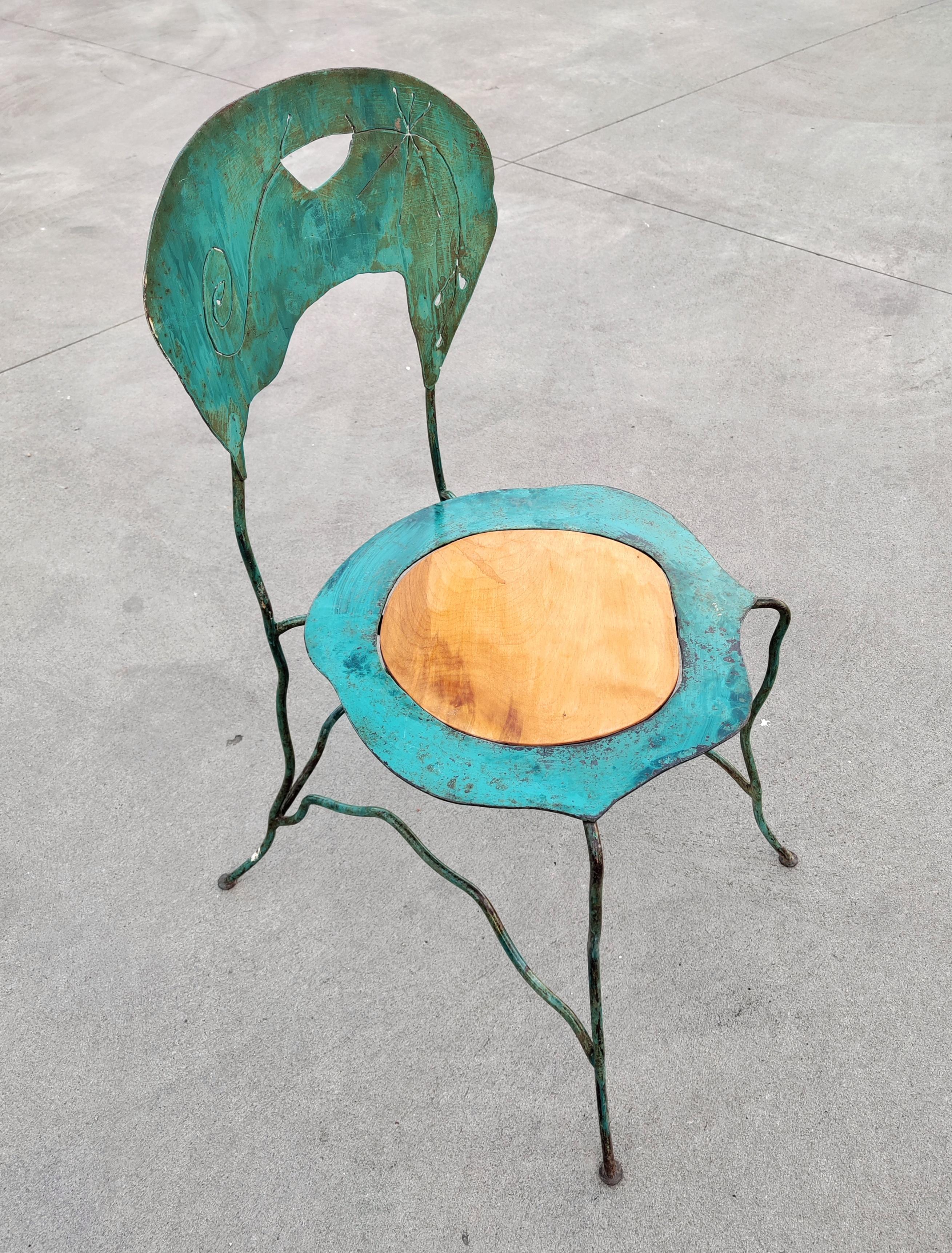 Pair of Abstract Art Chairs Attributed to Bohuslav Horak, Czechoslovakia, 1980s For Sale 1