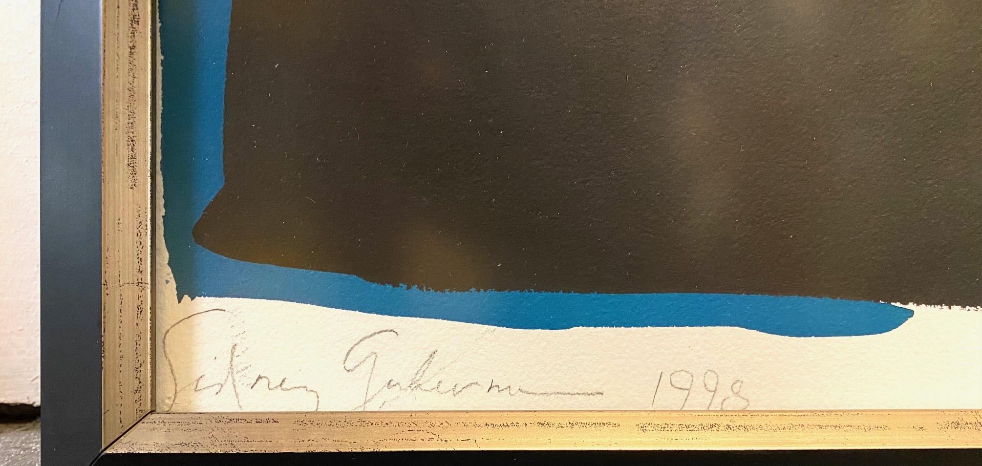 Coppia di Gouache astratte e matite di Sidney Guberman in vendita 1