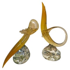 Pair of Abstract Murano Sculptures