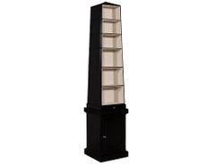 Pair of Abstract Obelisk Bookcase Cabinets by Baker Furniture