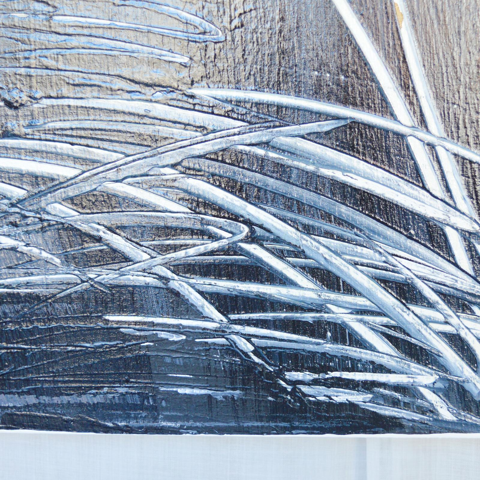 Pair of abstract painting by Puchong T.
 