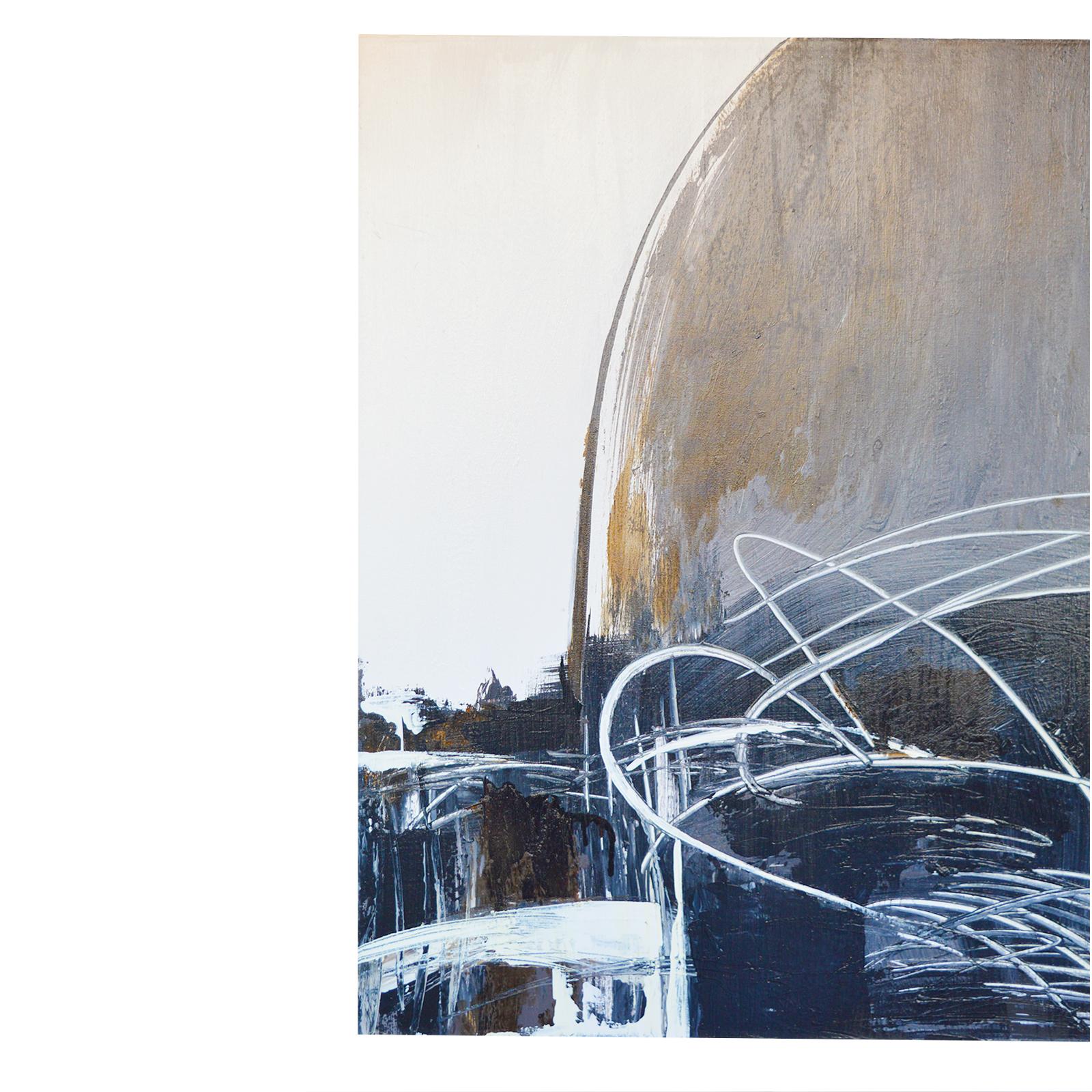 Contemporary Pair of Abstract Painting by Puchong T. For Sale