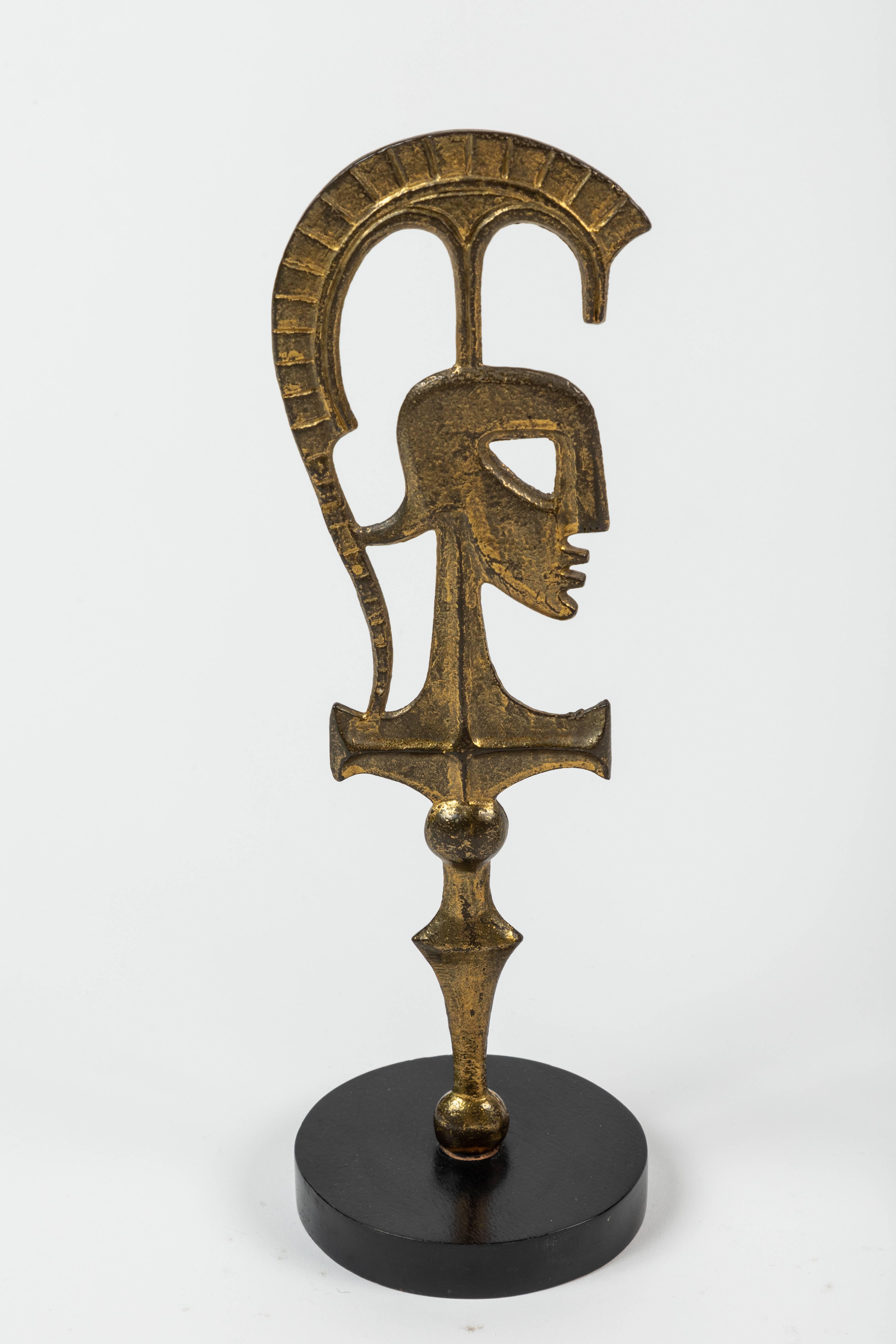 American Pair of Abstract Roman Gladiator Sculptures by Frederick Weinberg