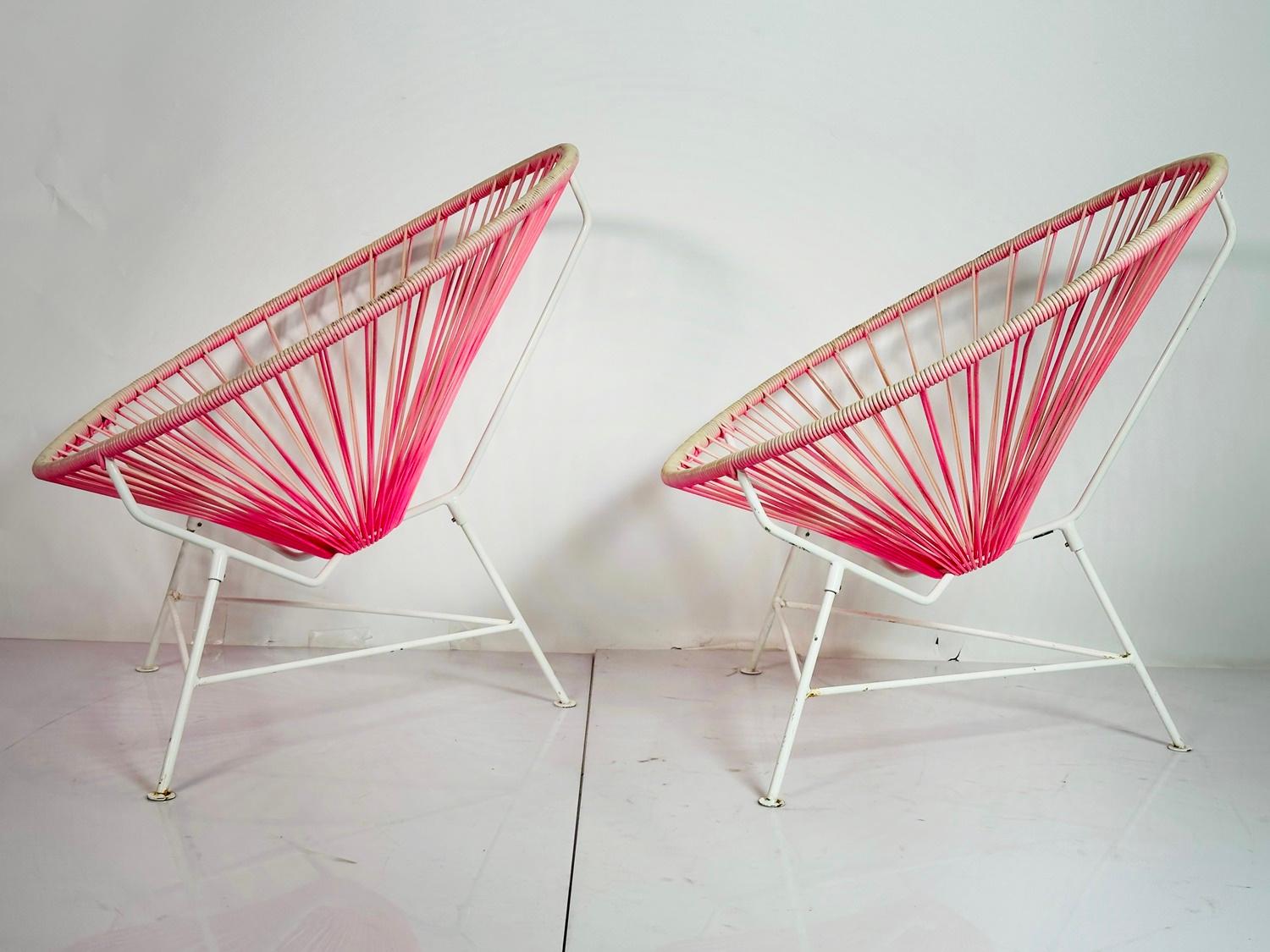 Hand-Crafted Pair of Acapulco Chairs by Innit Designs For Sale