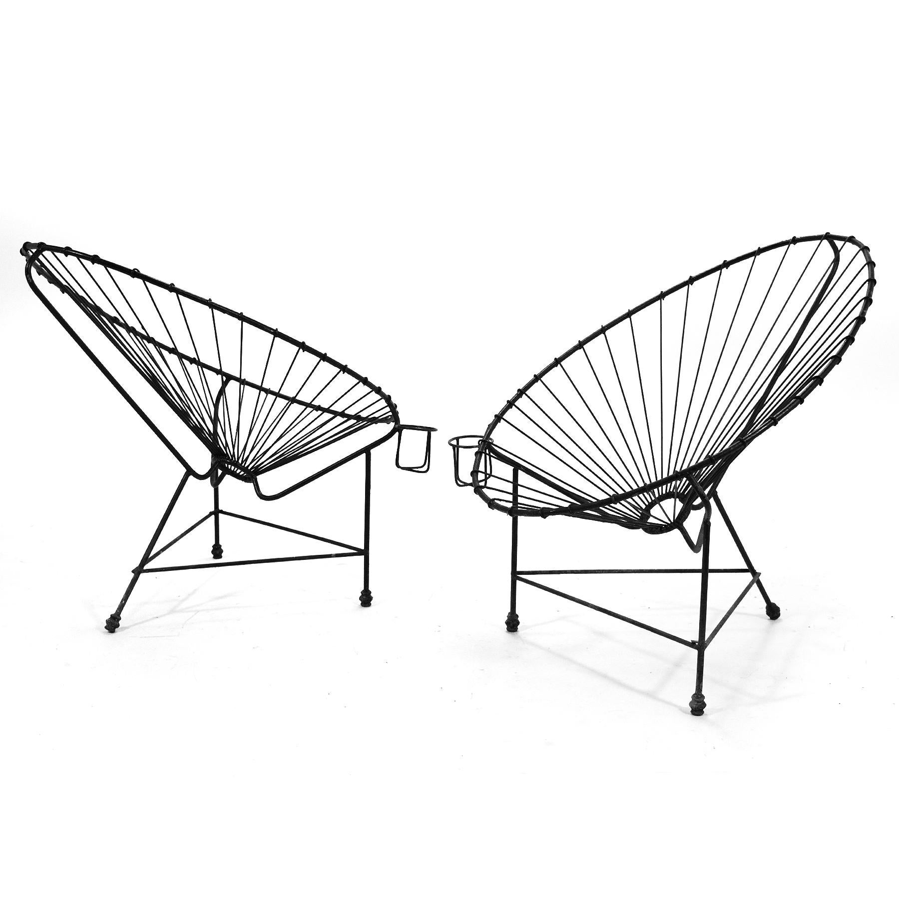 Mid-Century Modern Pair of Acapulco Chairs