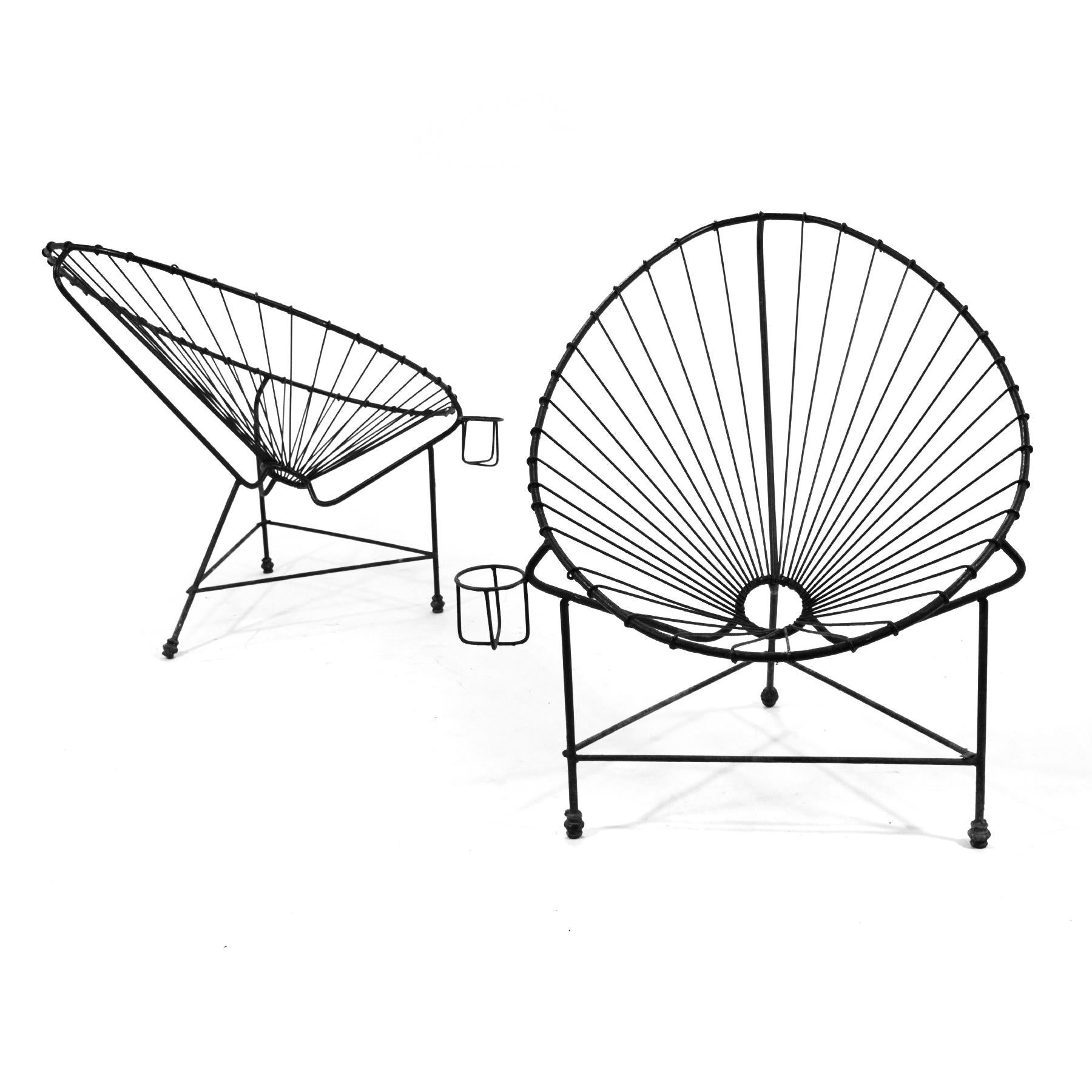Mexican Pair of Acapulco Chairs