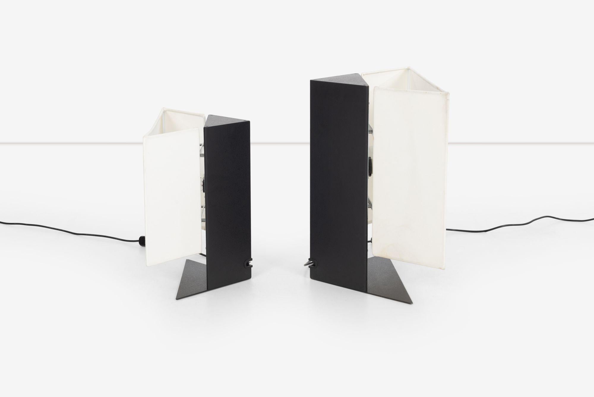 Pair of “Accademia” Table Lamps by Cini Bori for Artemide, 1970's In Good Condition For Sale In Chicago, IL