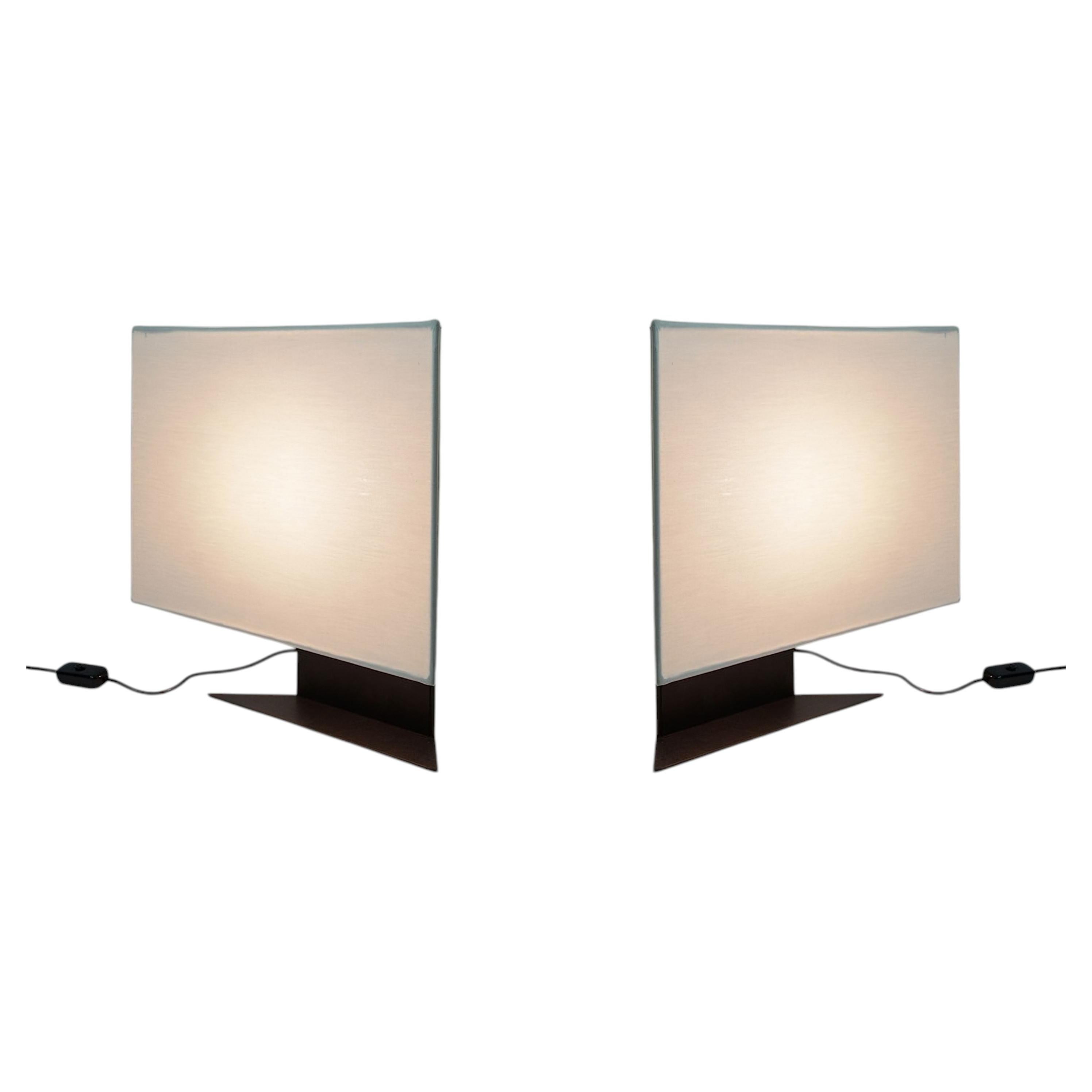 Pareja de Accademia Tavolo Picoli de Cini Boeri para Artemide 1978