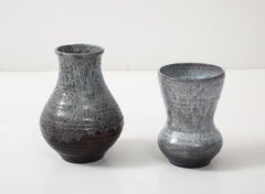 Pair of Accolay Speckled Vases
