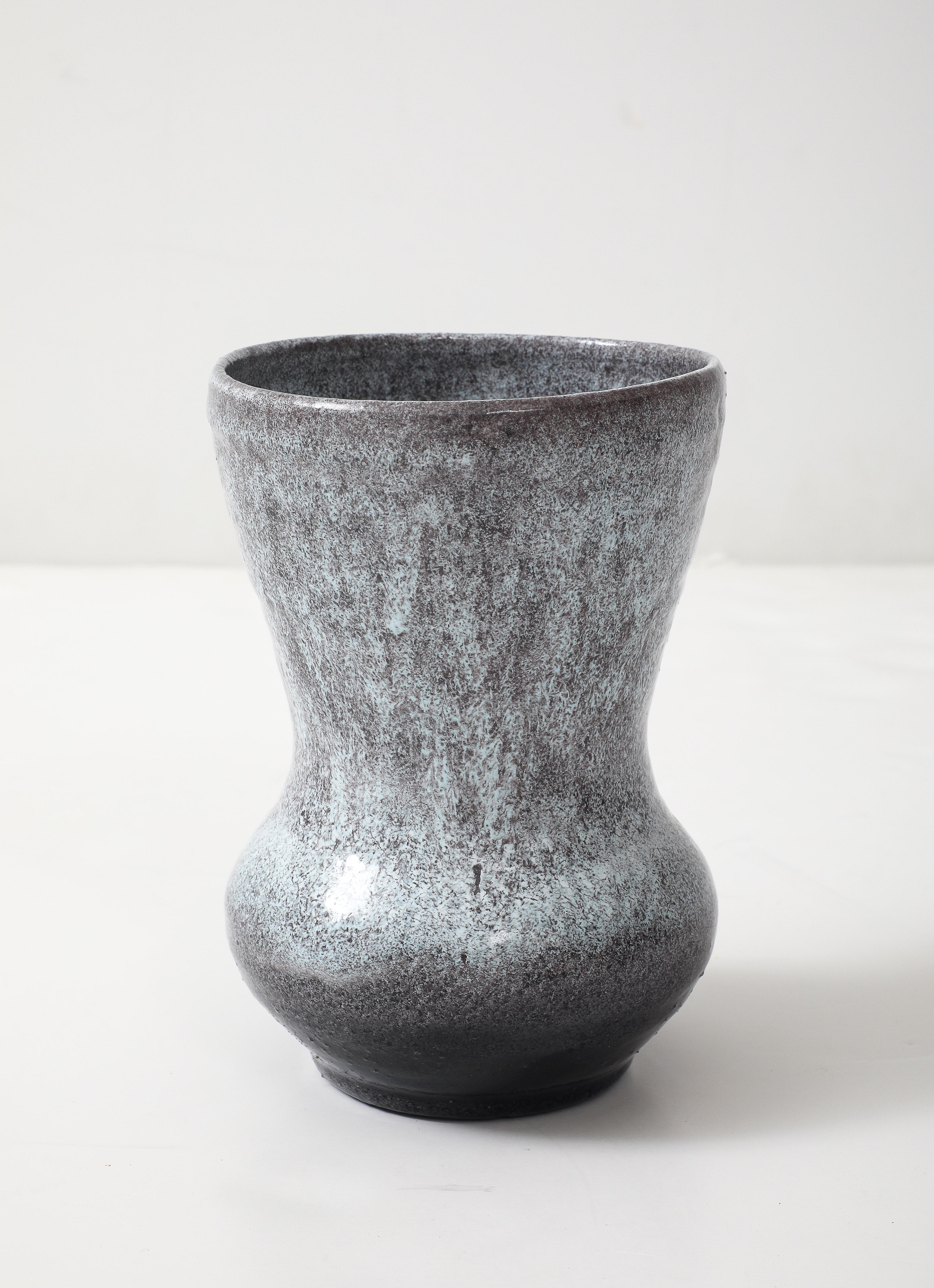 20th Century Pair of Accolay Speckled Vases For Sale