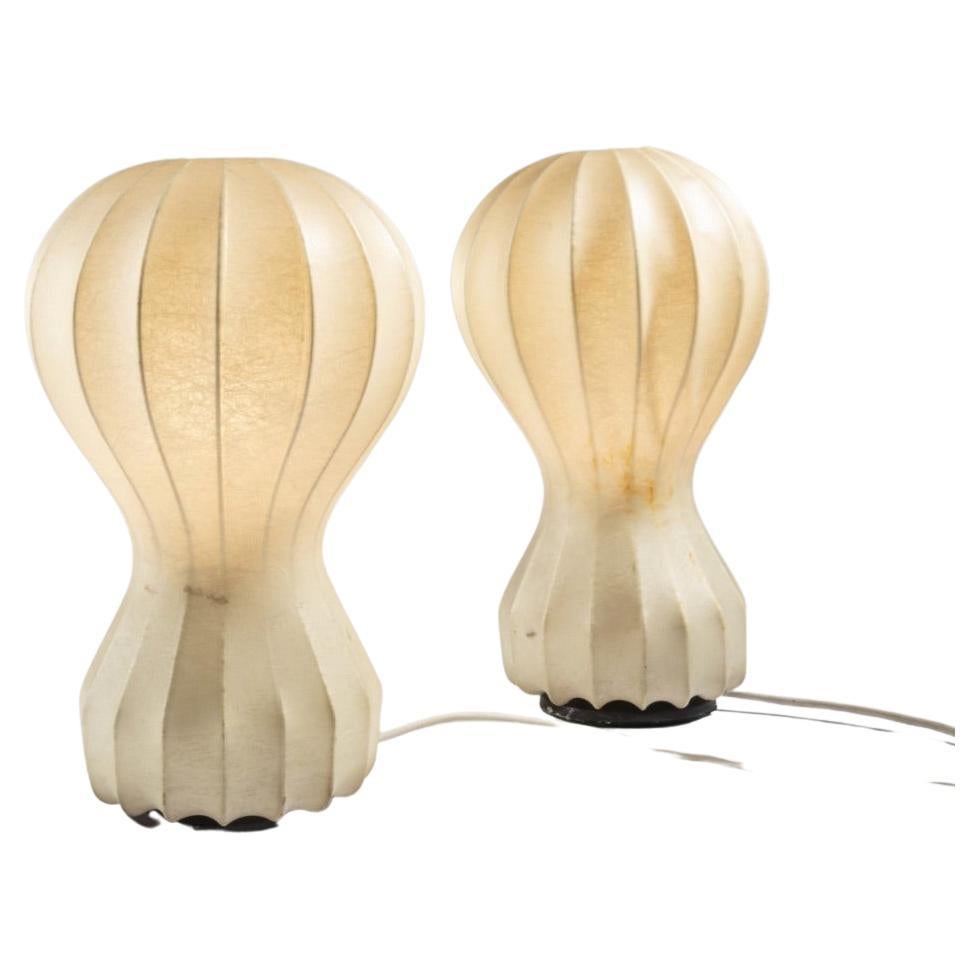Pair of Achille and Pier Giacomo Castiglioni "Gatto" Table Lamps by Flos, 1960