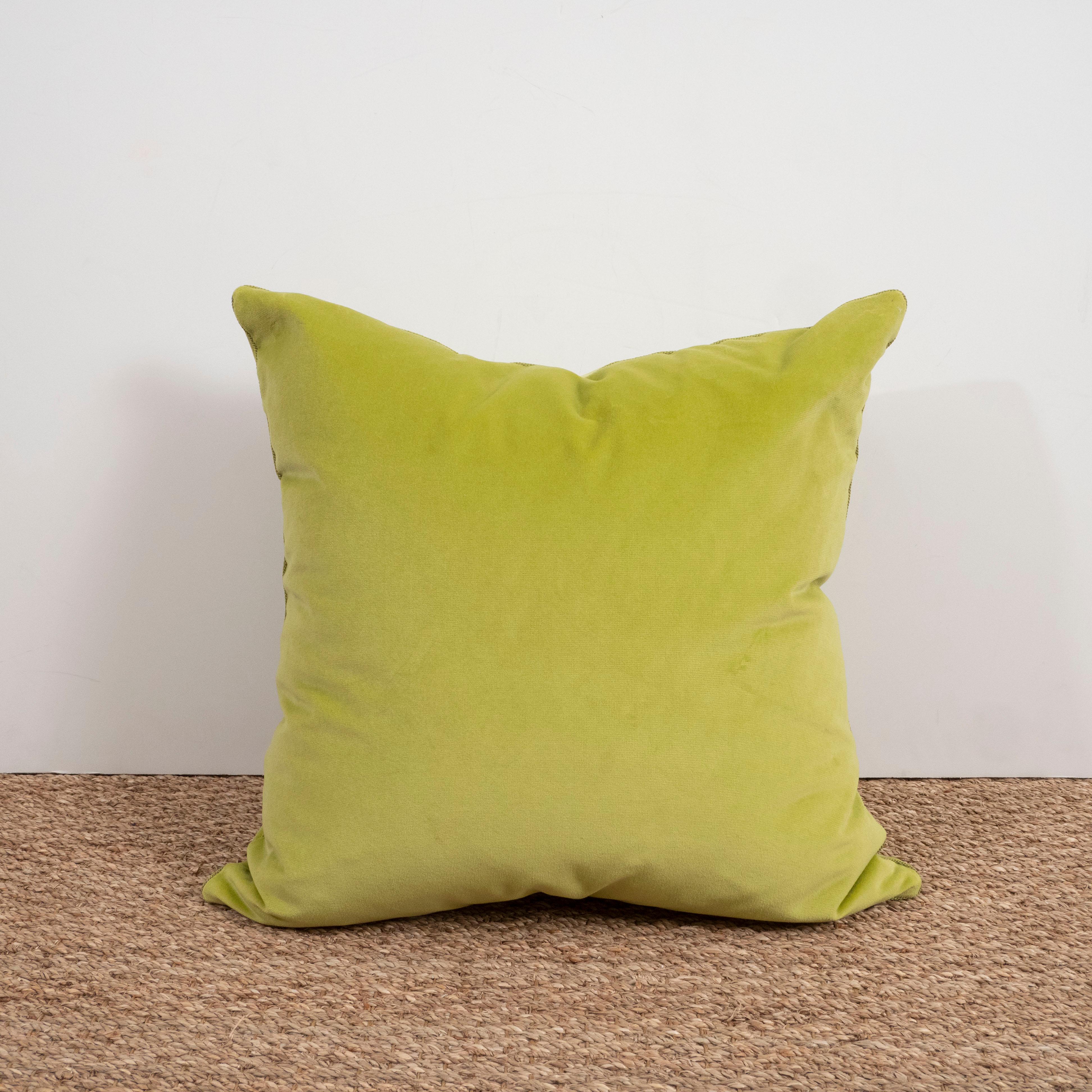 acid green cushions