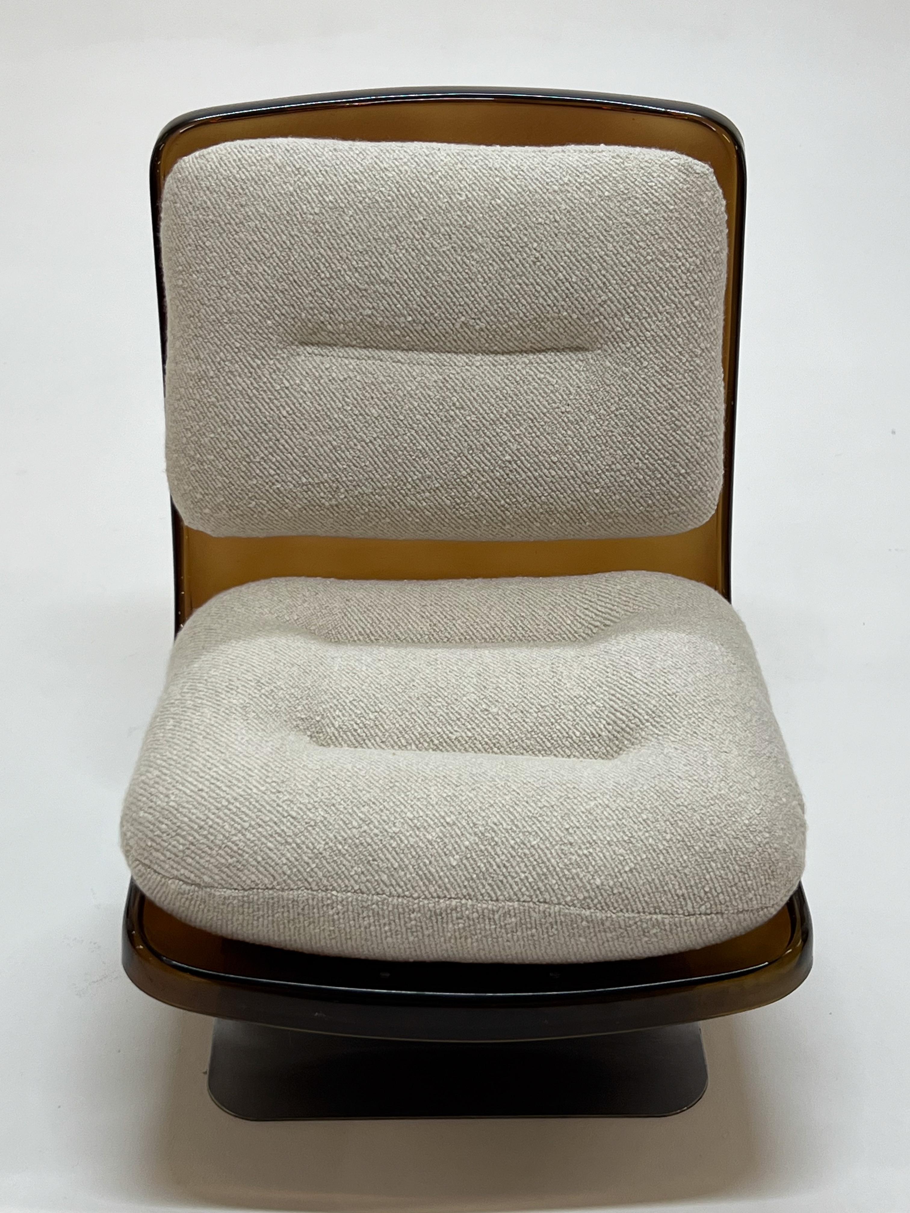 Pair of acrylic chairs by Albert Jacob 2