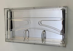 Acrylic Collapsable Coat Rack with Mirror
