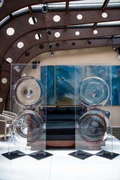 Pair of Acrylic Sculpture by Rogelio Polesello, Argentina, 1969