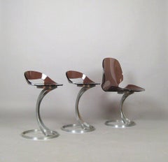 Pair of Acrylic Stools, Hocker Stuhl, 1960s