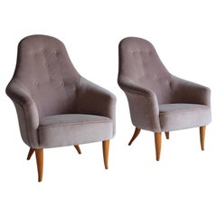 Pair of Adam Lounge Chairs by Kerstin Hörlin-Holmquist