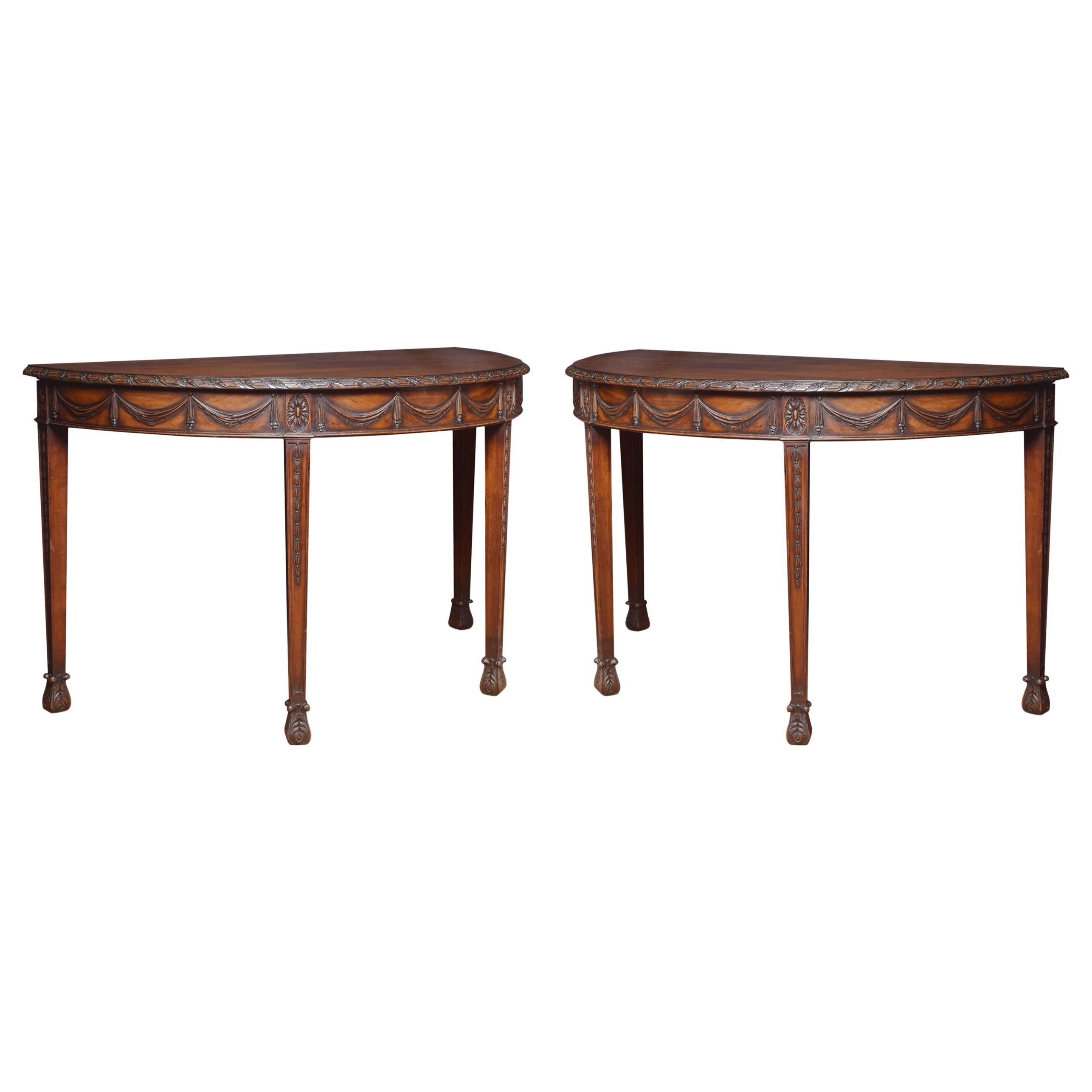 Late Victorian Mahogany Hall Table at 1stDibs
