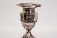 Pair of Adam Style Neoclassical Candlesticks, 19th Century