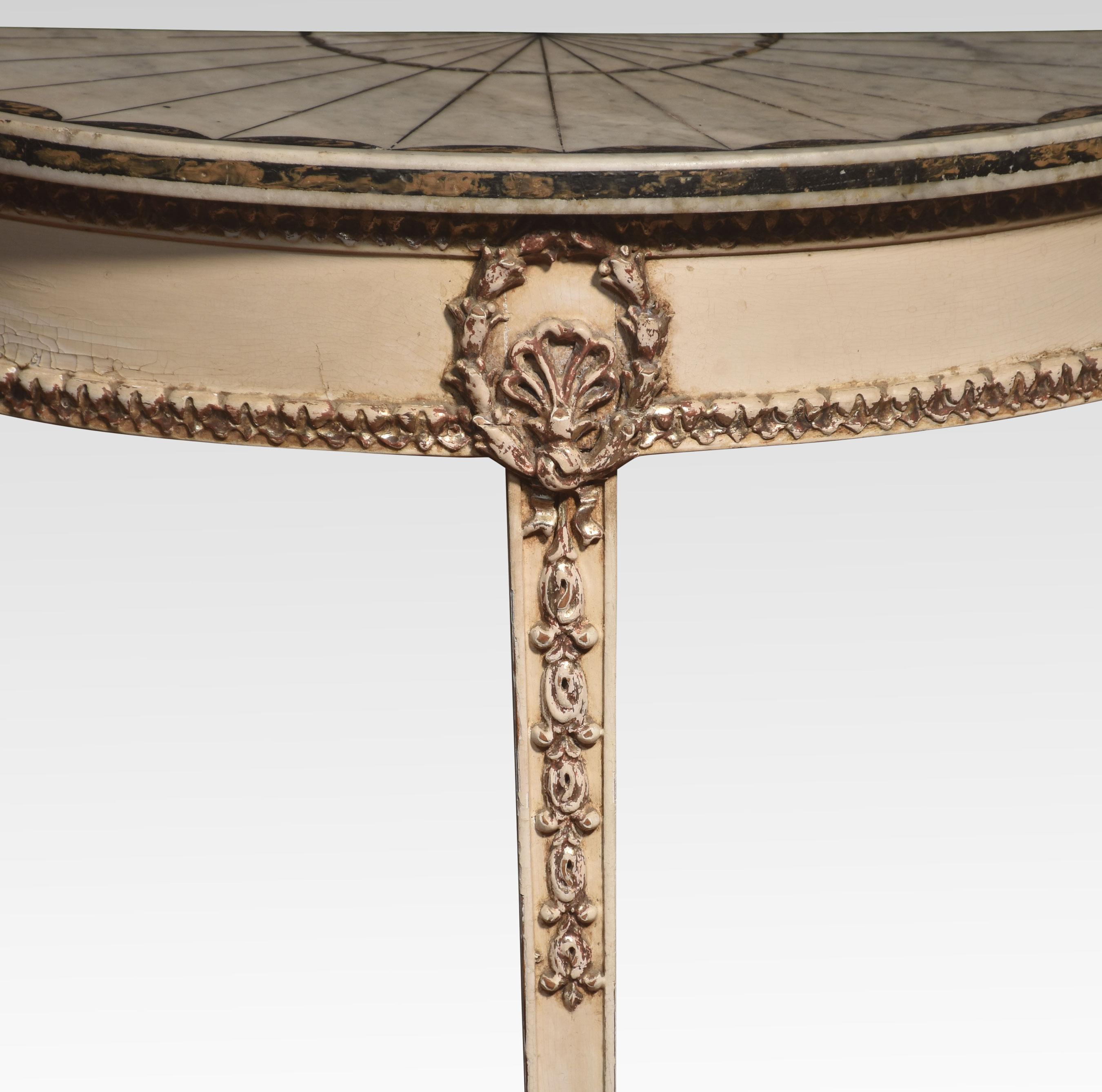 20th Century Pair of Adams design Marble console tables