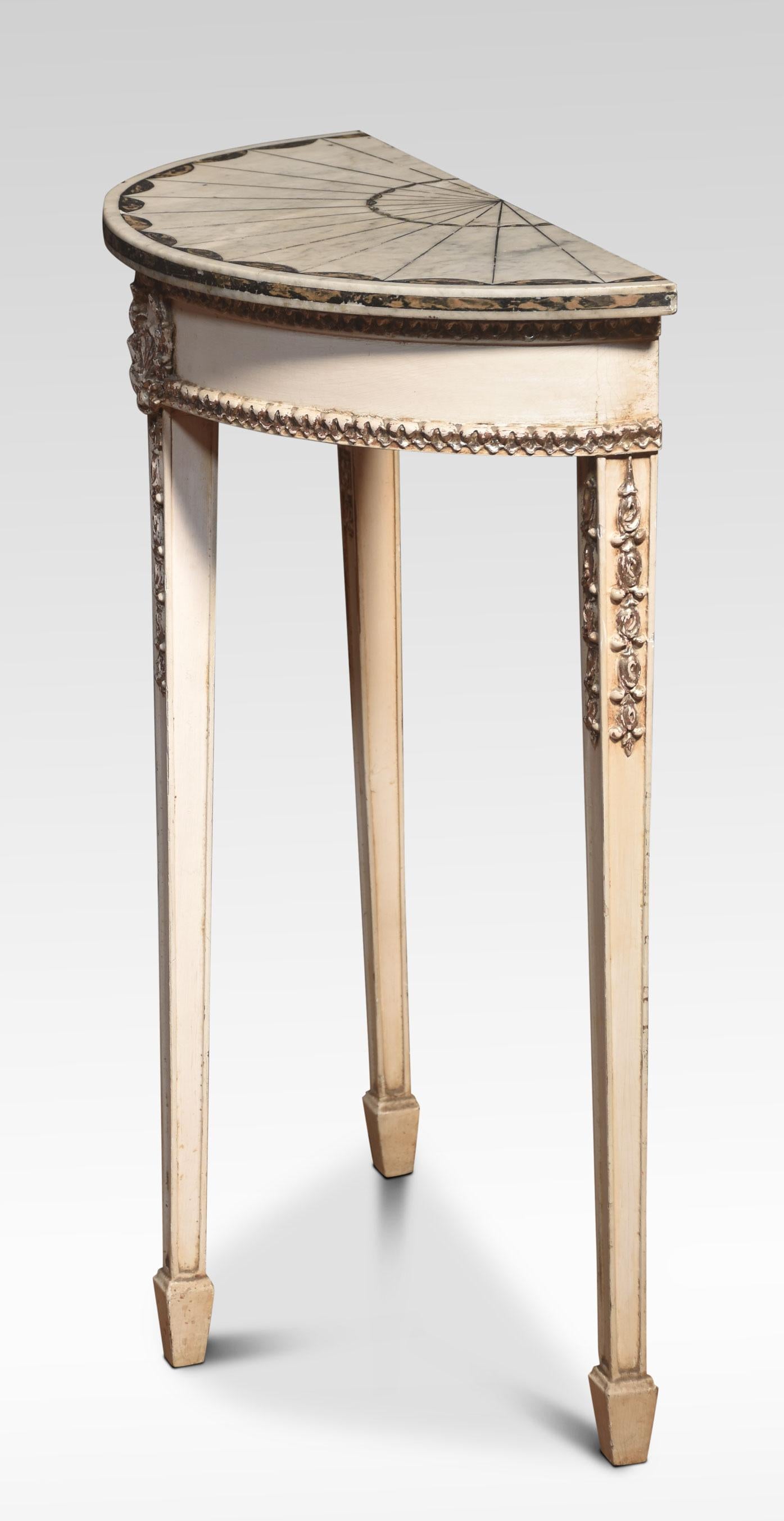 Pair of Adams design Marble console tables 1