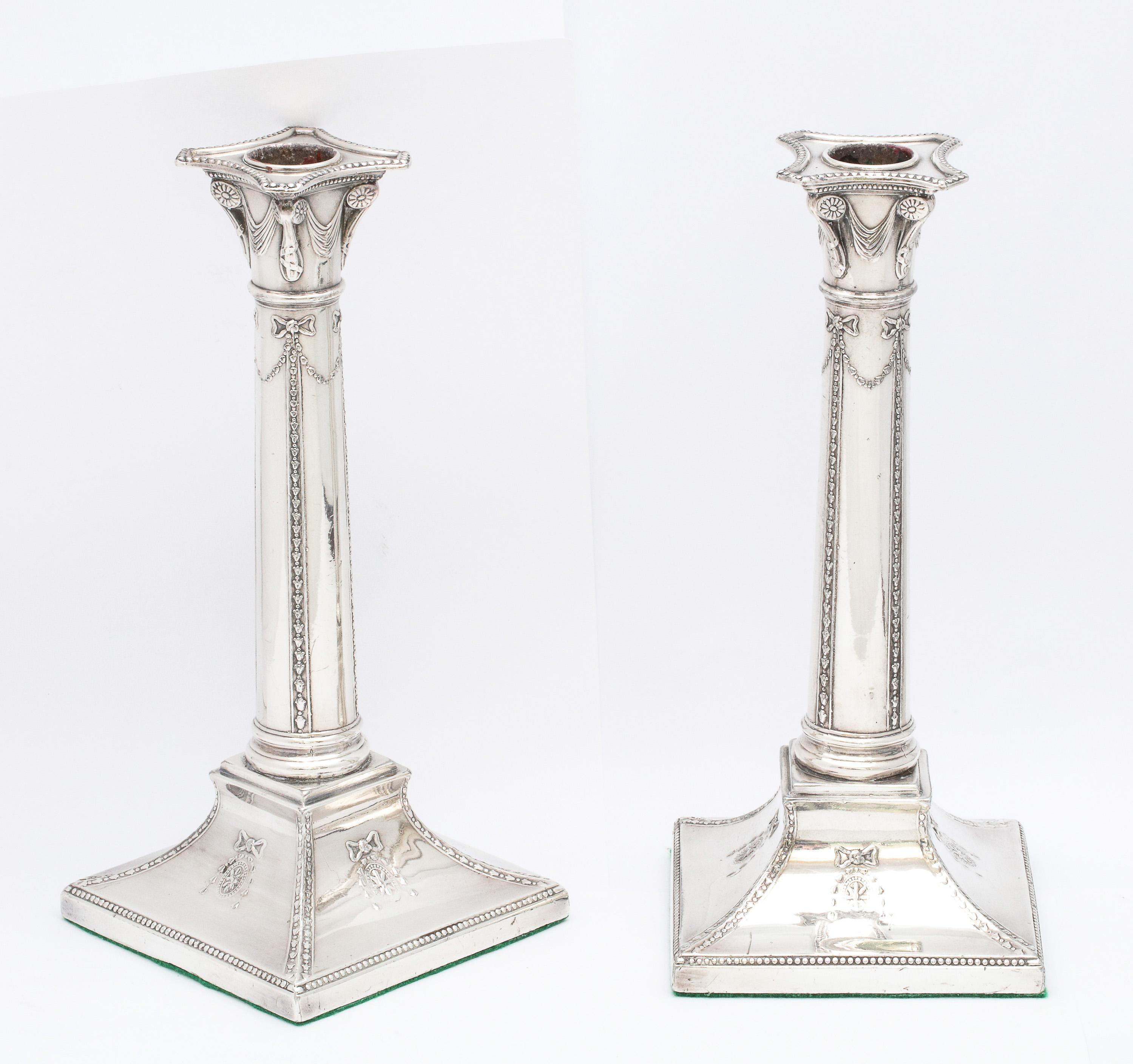 old sheffield plate candlesticks