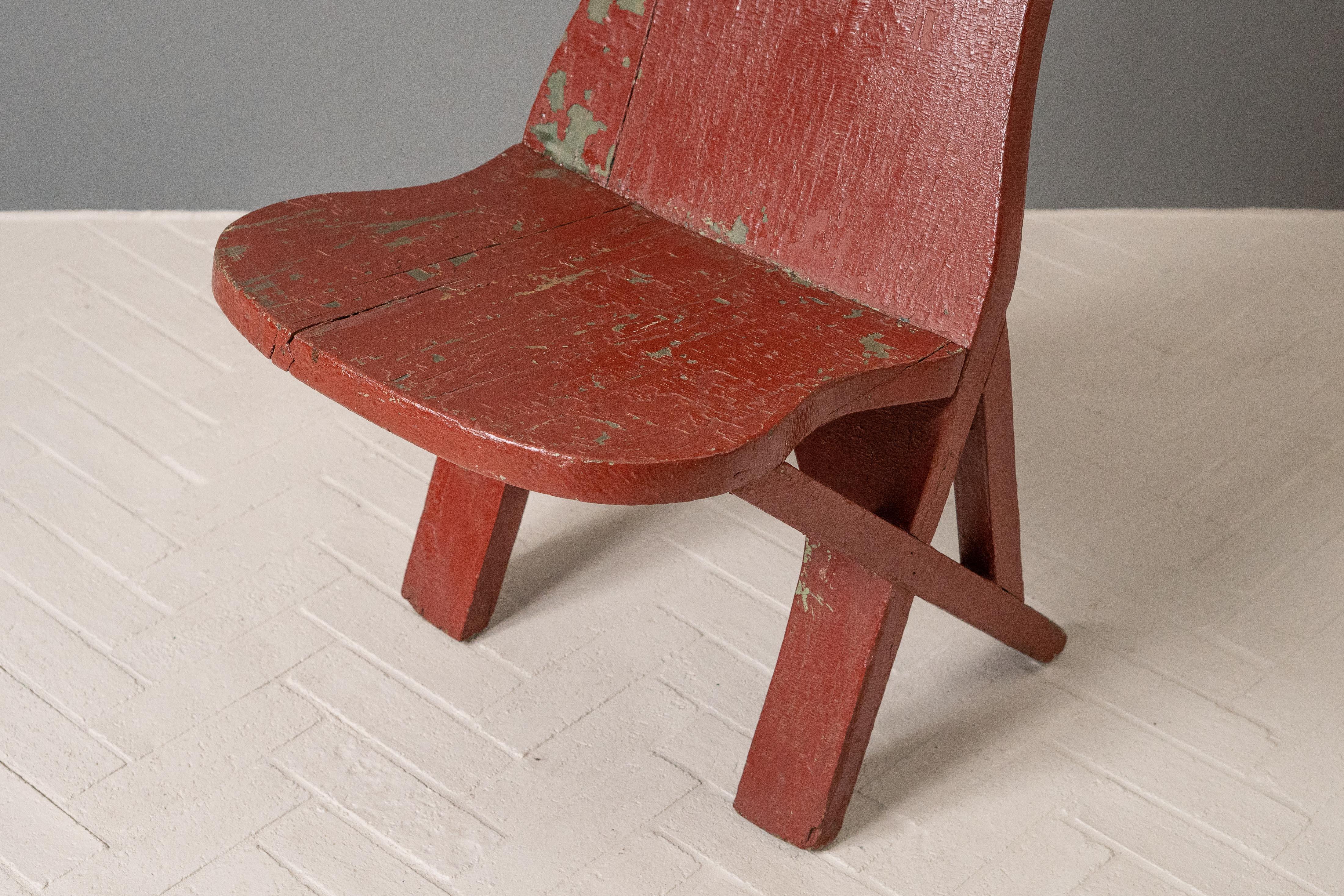 Paire de chaises Adirondack Arts & Crafts en planches Bon état - En vente à Cambridge, US