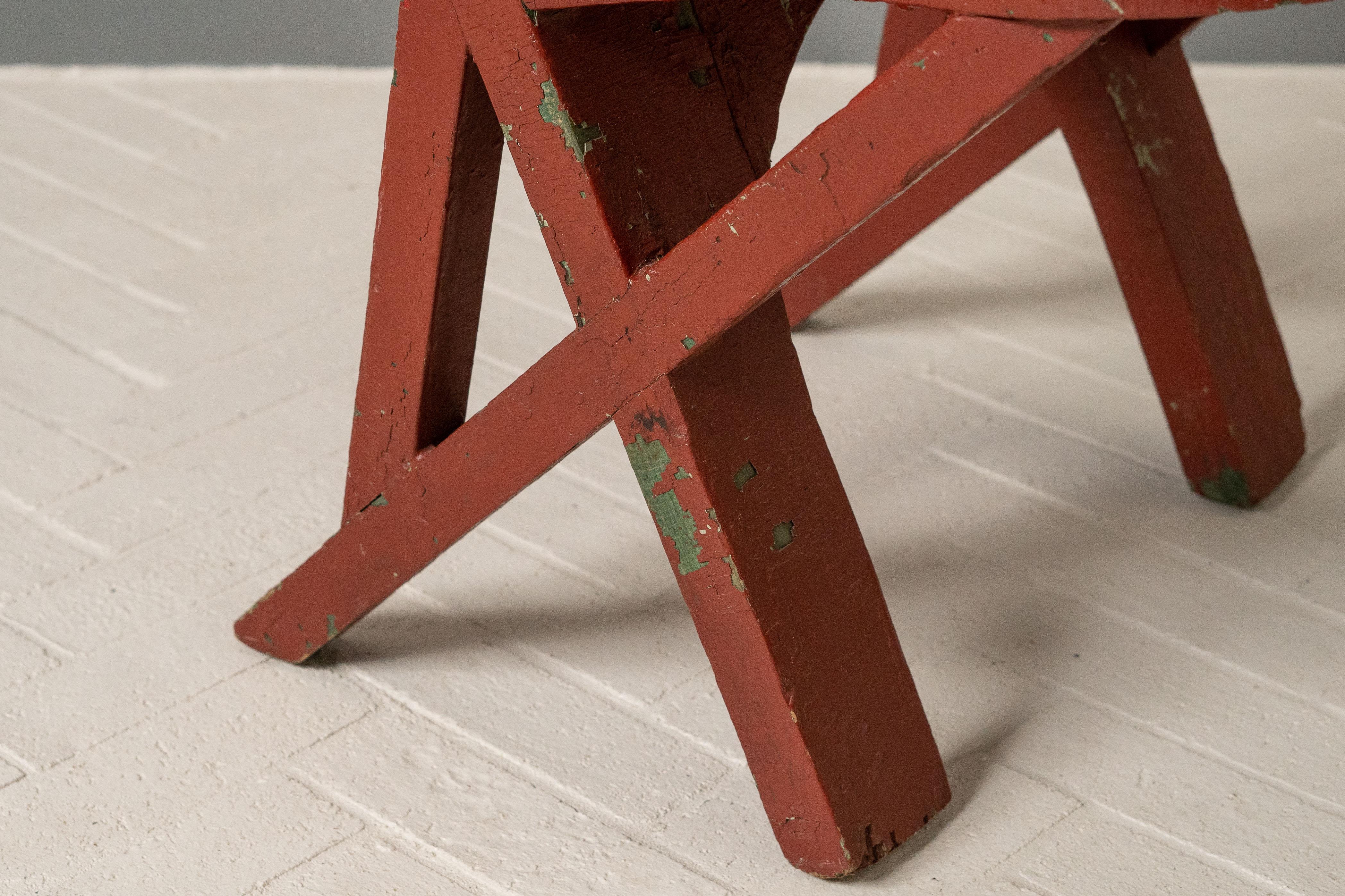 Paire de chaises Adirondack Arts & Crafts en planches en vente 1