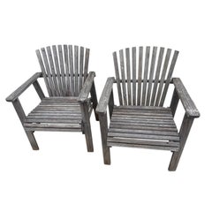 Pair of Adirondack Lawn or Patio Chairs