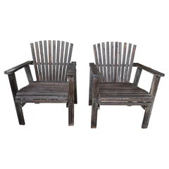 Pair of Adirondack Lawn or Patio Chairs