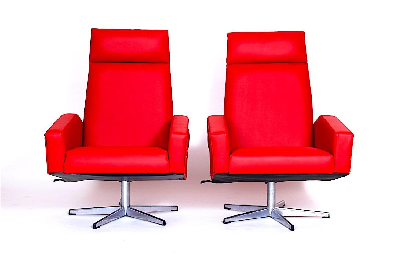 - 1970s, Czechoslovakia
- Both renovated (new red eco leather).
 