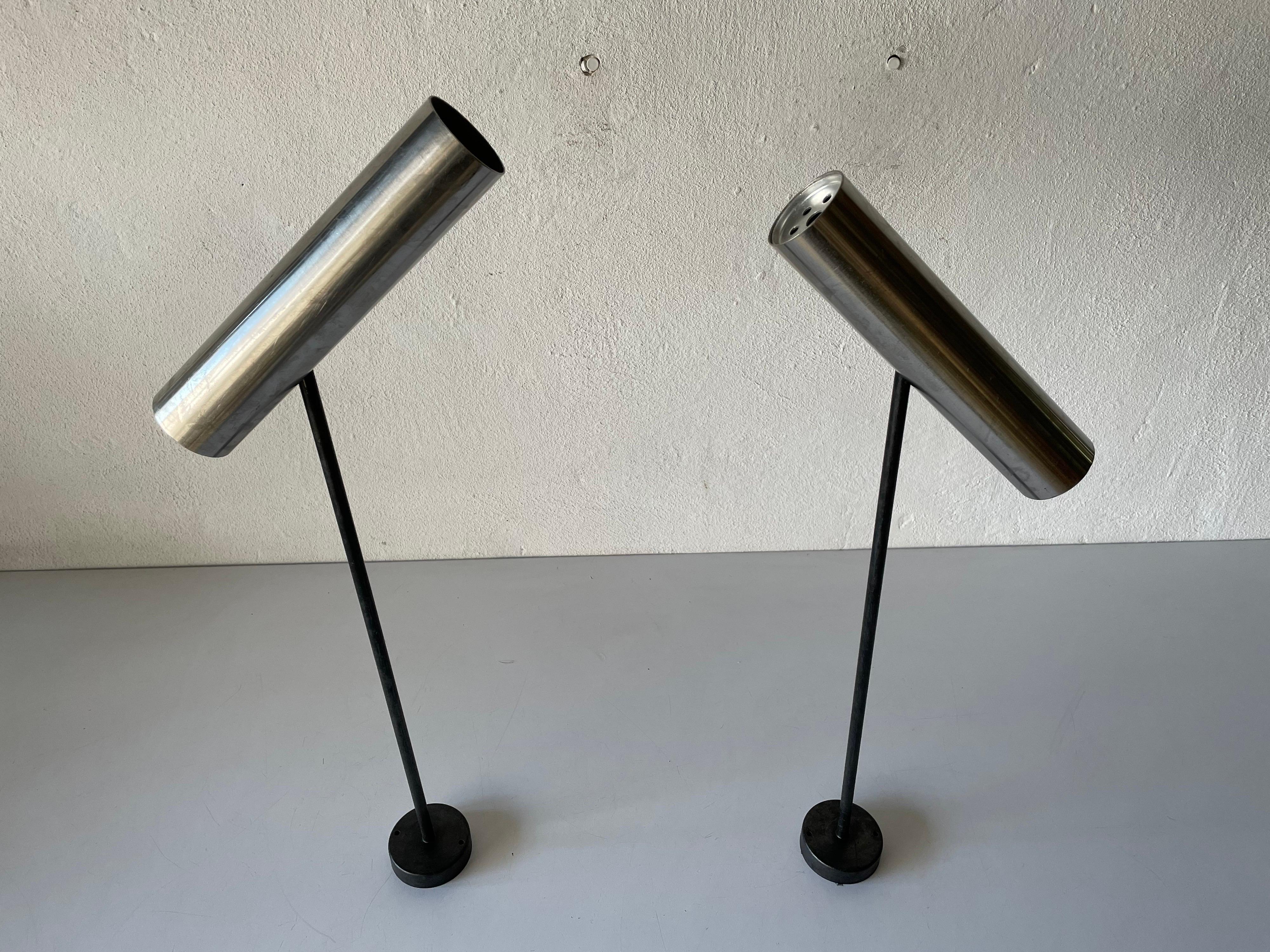 French Pair of Adjustable Ceiling Spots or Wall Lamps, 1950s, France For Sale