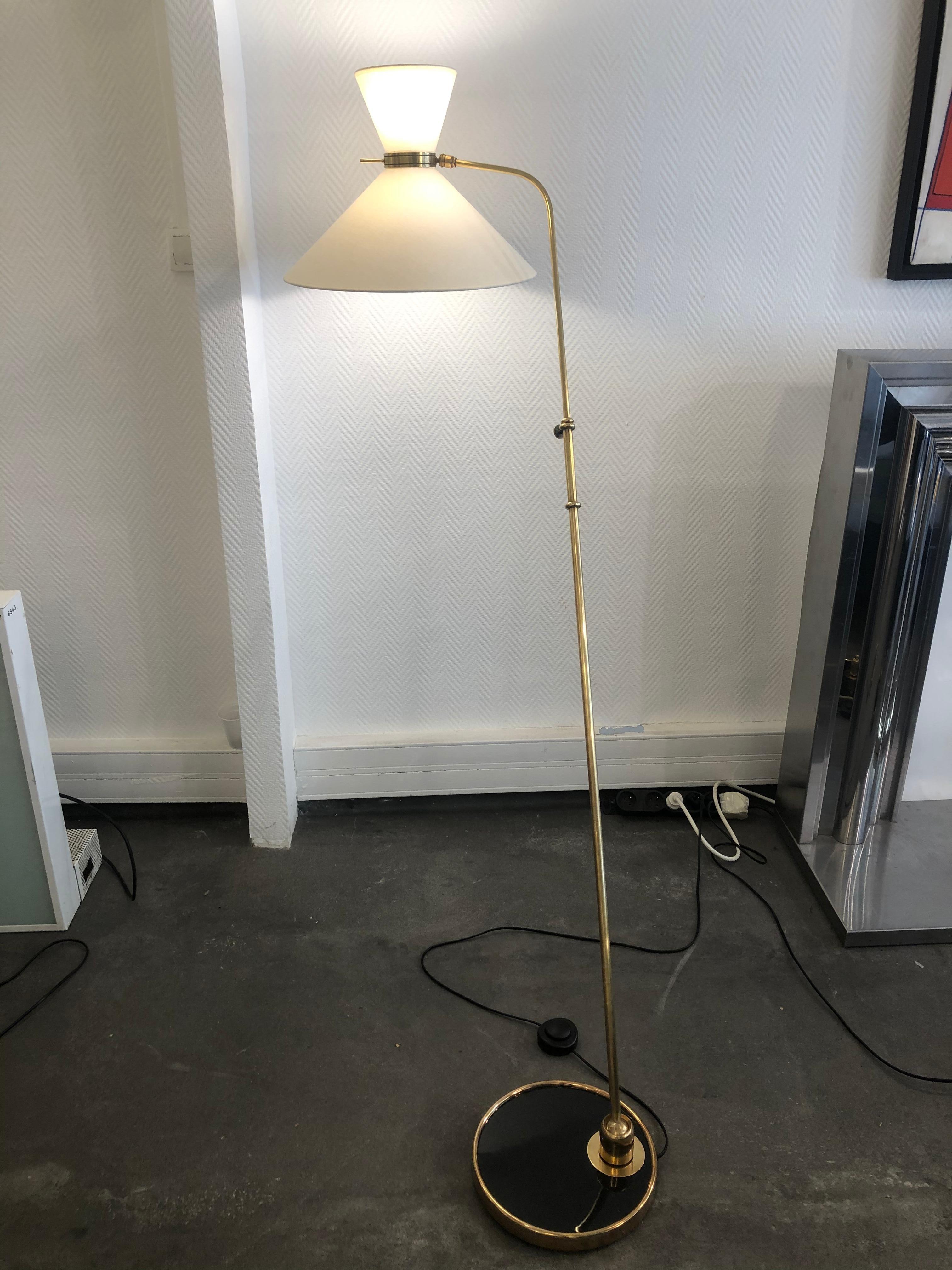 Pair of Adjustable Floor Lamp by Maison Lunel, 1950 4