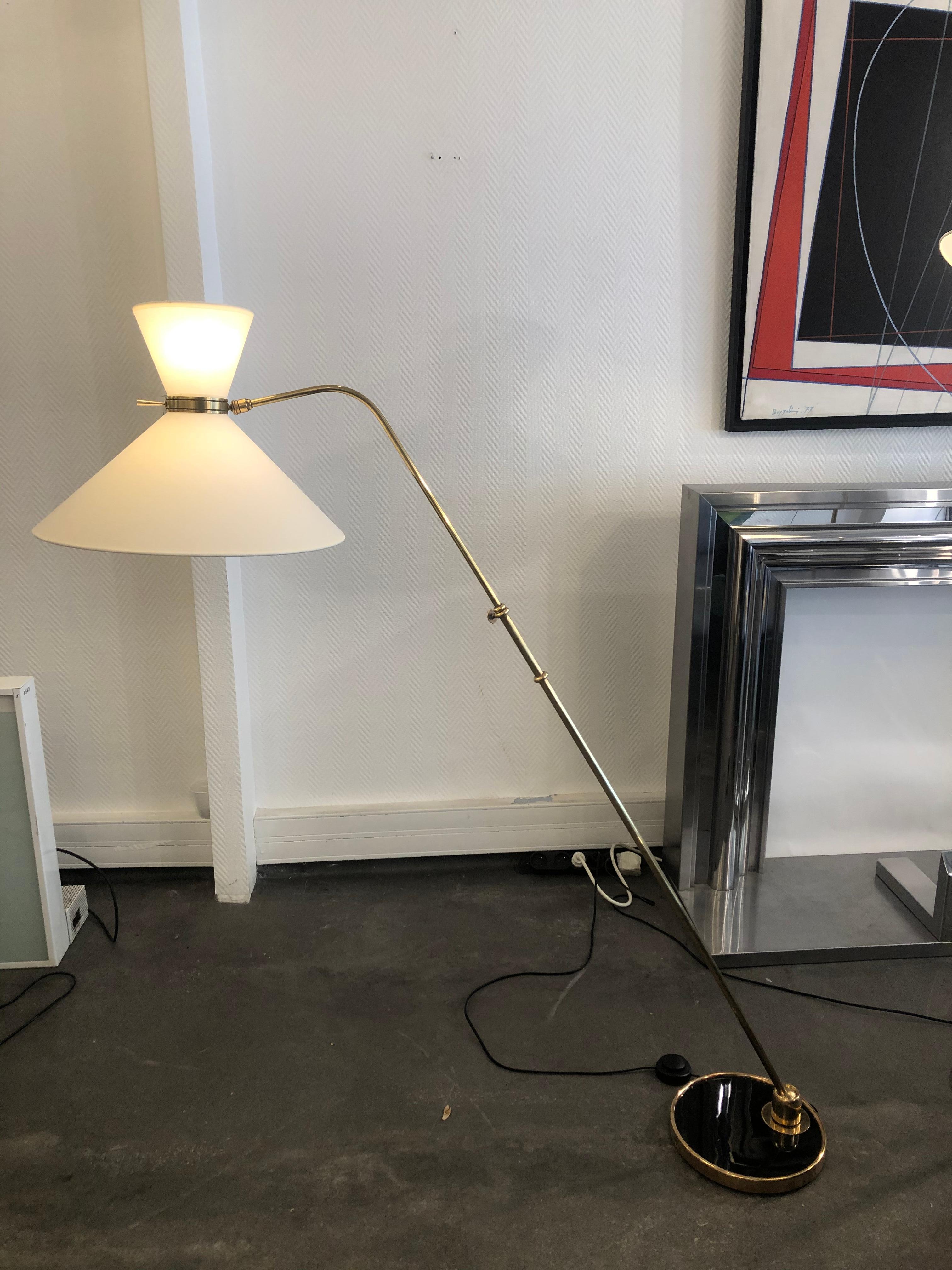 Pair of Adjustable Floor Lamp by Maison Lunel, 1950 6
