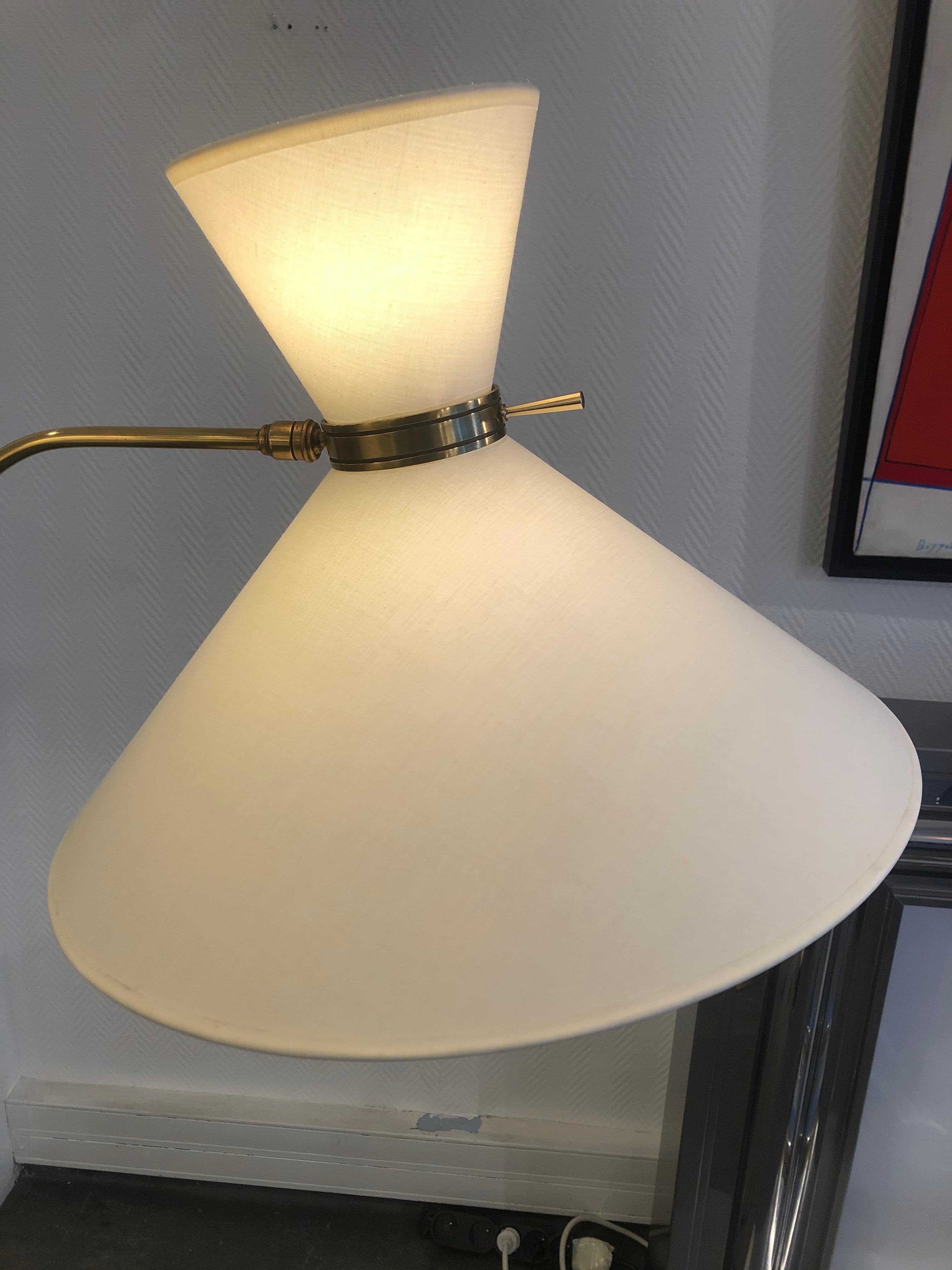 Pair of Adjustable Floor Lamp by Maison Lunel, 1950 8