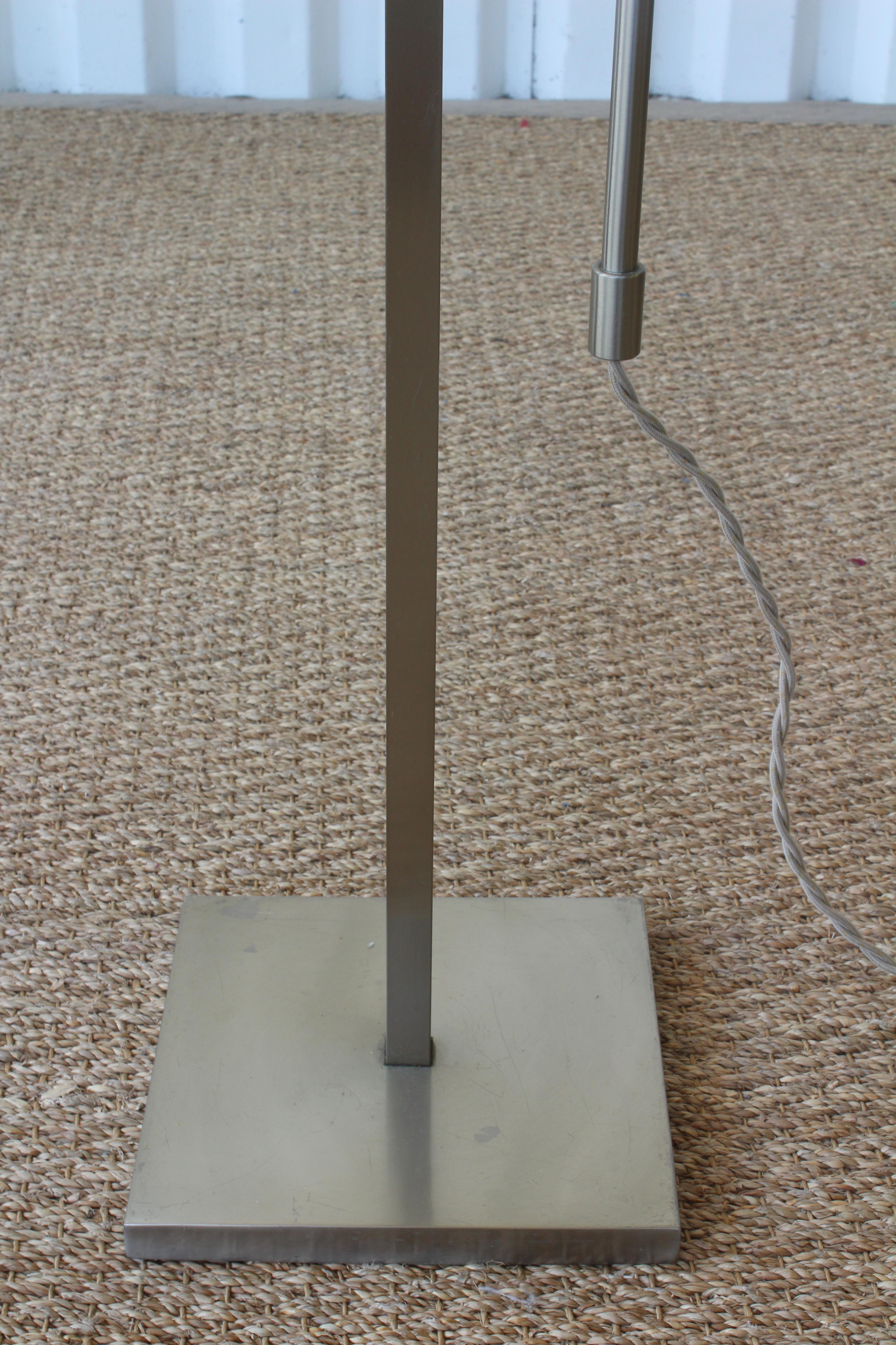 Plated Adjustable Floor Lamp by Laurel, U.S.A, 1960s. One Available.