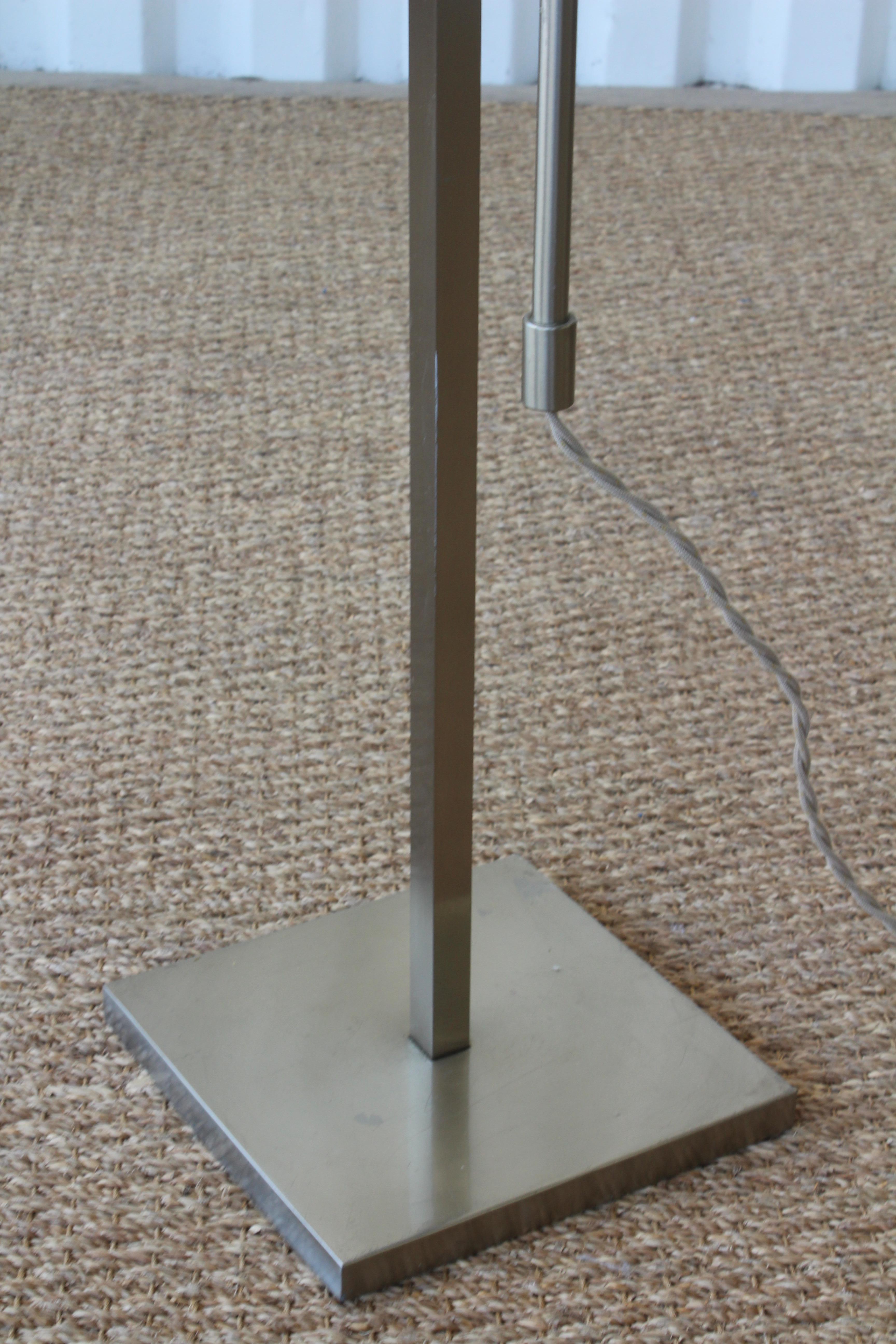 Steel Adjustable Floor Lamp by Laurel, U.S.A, 1960s. One Available.