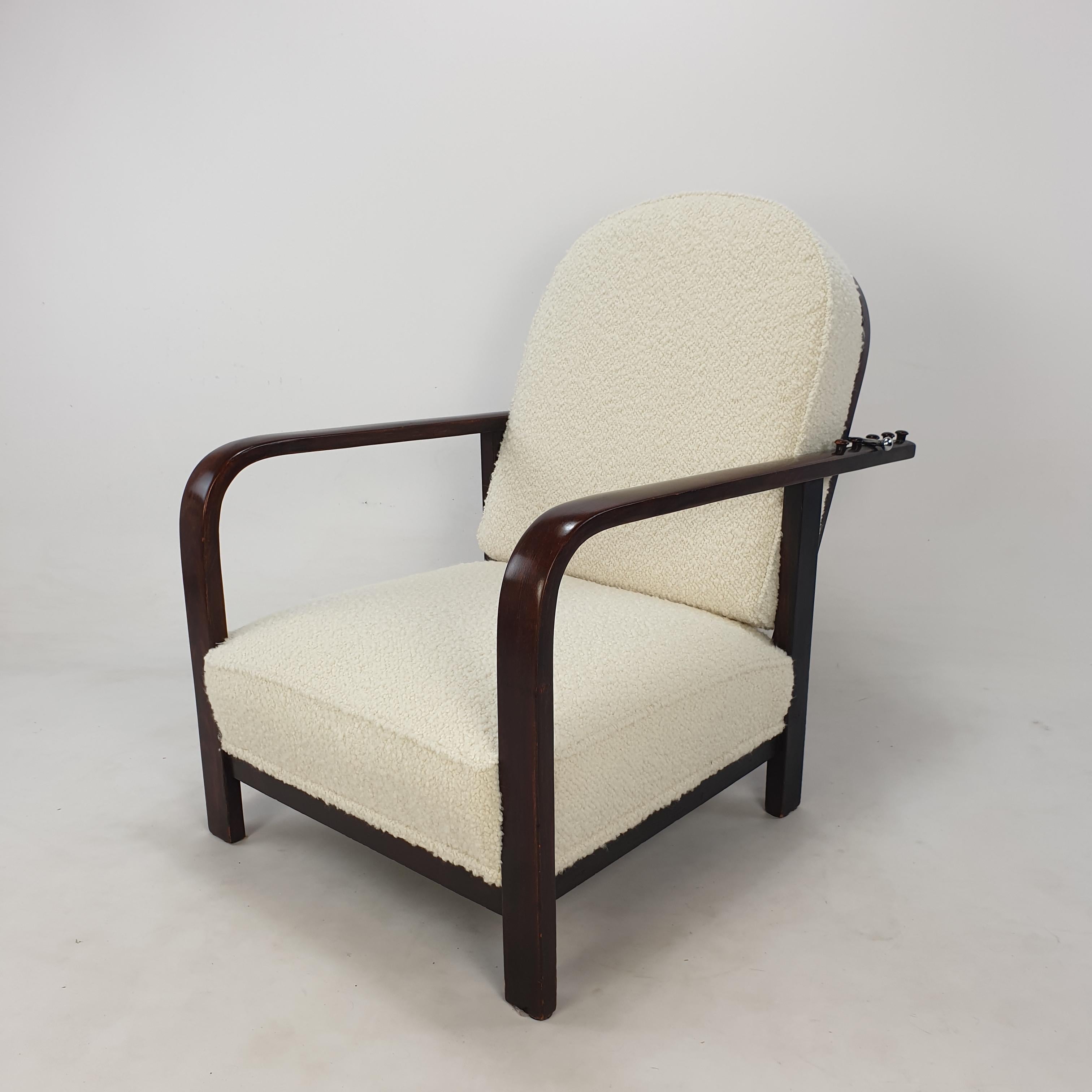 Art Deco Pair of Adjustable Lounge Chairs by Thonet, 1930's For Sale