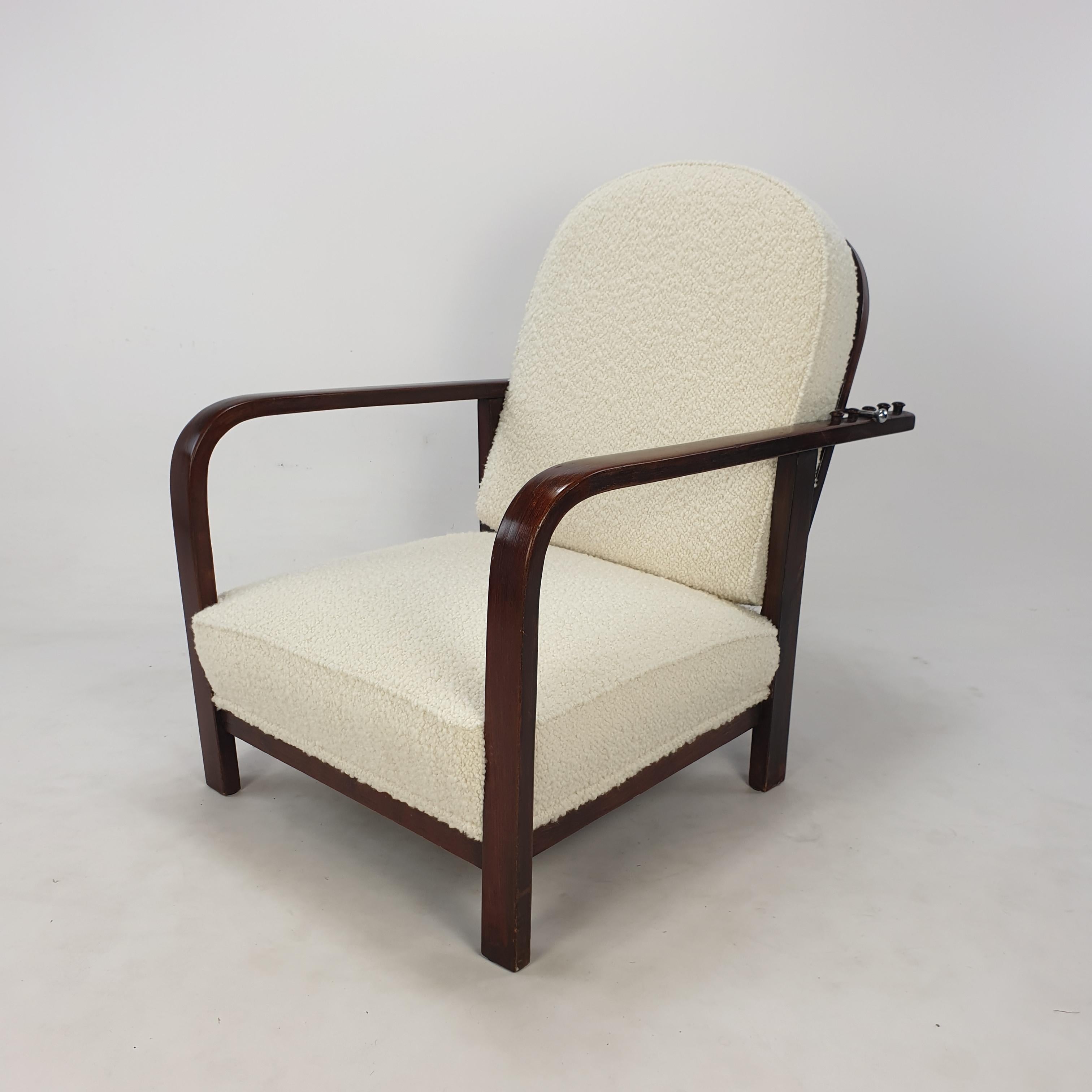 Pair of Adjustable Lounge Chairs by Thonet, 1930's For Sale 1