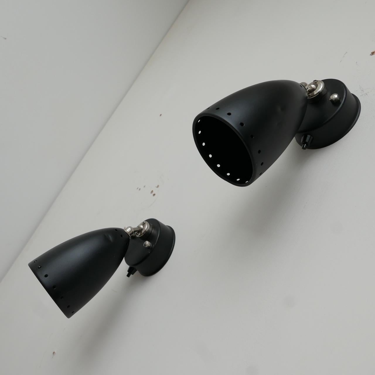 Pair of Adjustable Mid-Century Wall Lights '4 Sets' For Sale 8