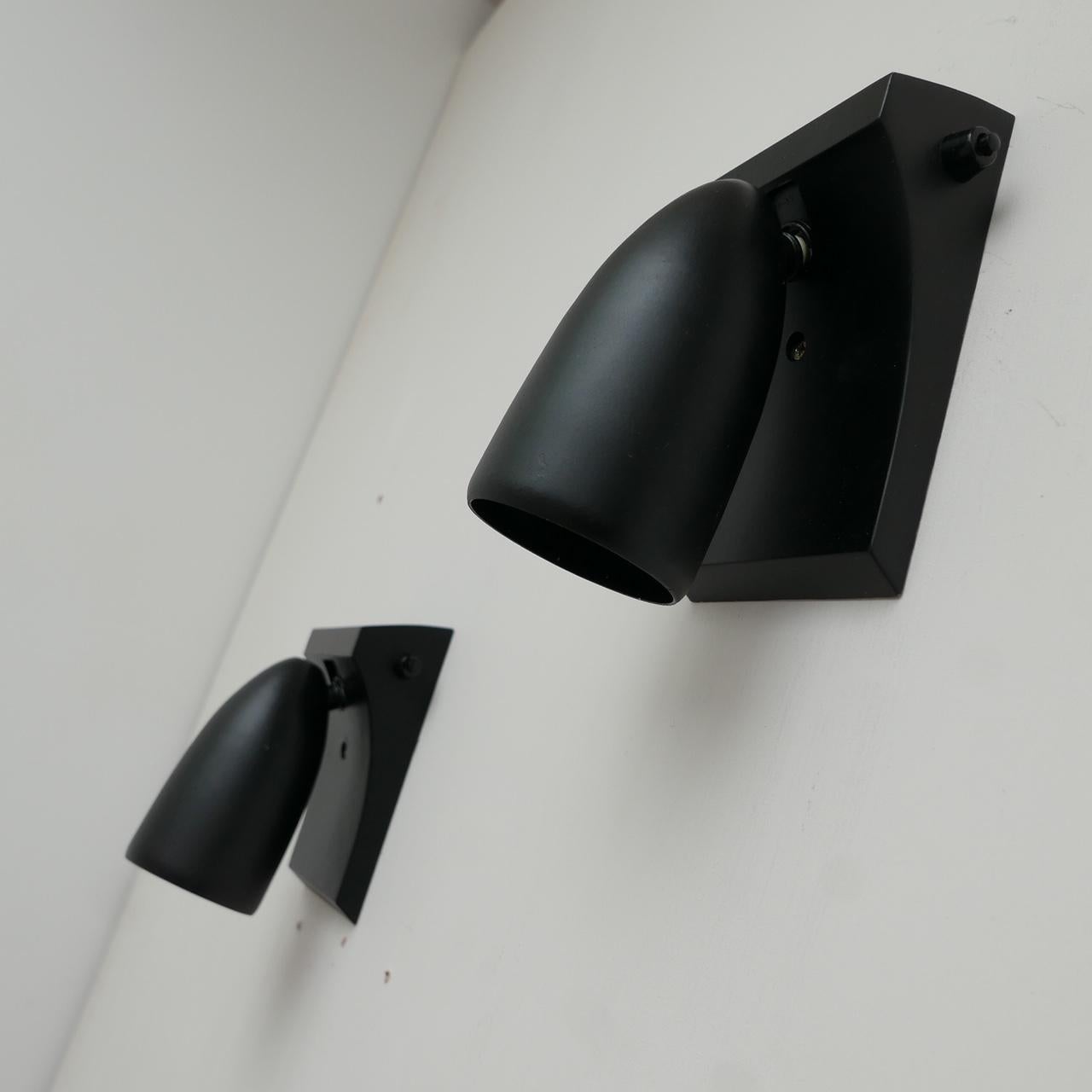 Pair of Adjustable Mid-Century Wall Lights '5 Sets' In Good Condition For Sale In London, GB