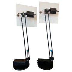Pair of Adjustable Postmodern Lamps by Sacha Ketoff, 1985